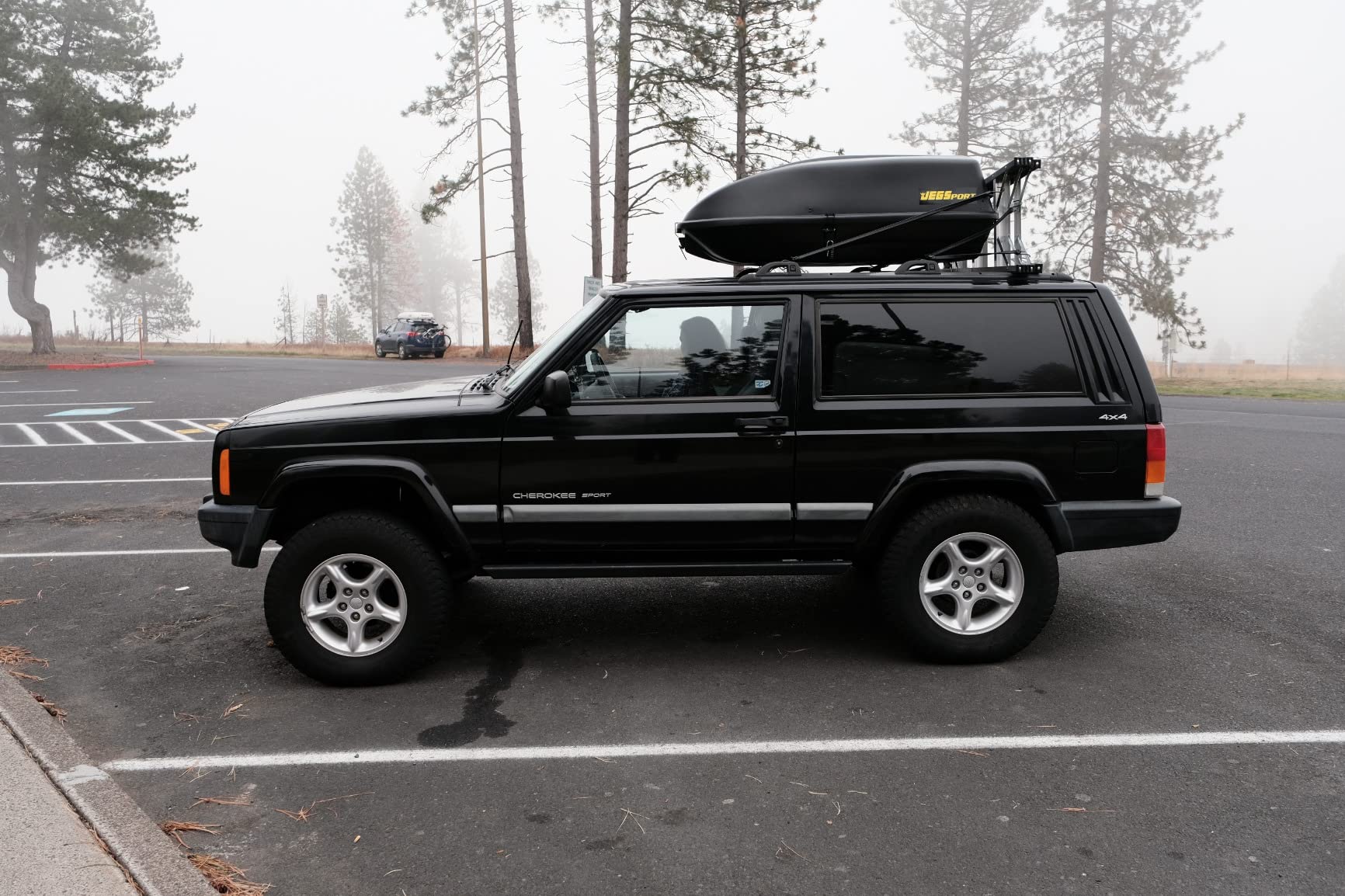 JEGS Rooftop Cargo Carrier for Car Storage - Large Roof Rack Style Carrier - Heavy Duty Weatherproof Storage - Made in USA - 18 Cubic Ft - 110 Lb Capacity - Aero Hard Shell Customer Review JEGS Rooftop Cargo Carrier for Car Storage - Large Roof Rack Style Carrier - Heavy Duty Weatherproof Storage - Made in USA - 18 Cubic Ft - 110 Lb Capacity - Aero Hard Shell - Customer Photo 1