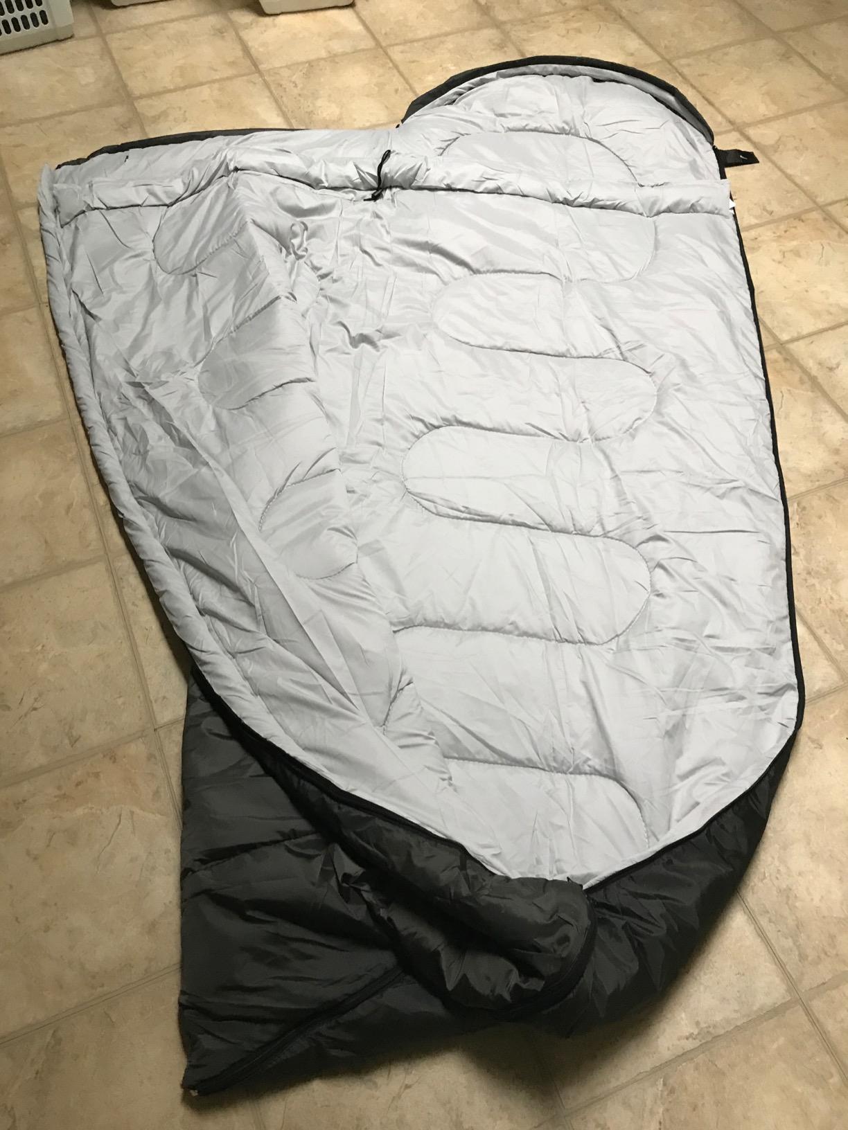 3-4 Season Sleeping Bag for Adults & Kids, Lightweight Warm Cold Weather Camping Bag with Waterproof Compression Sack – Portable for Hiking, Backpacking, Traveling & Outdoor Adventures - Customer Photo 2