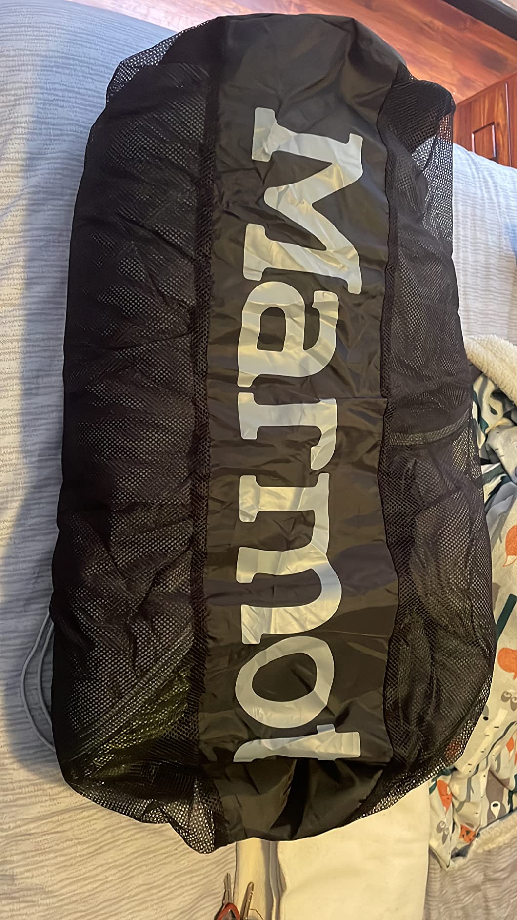 MARMOT Ironwood Mummy Sleeping Bag - 650 Fill Down, Lightweight, 30-Degree Rating, Bomber Green/Steel Onyx, Regular - Customer Photo 2