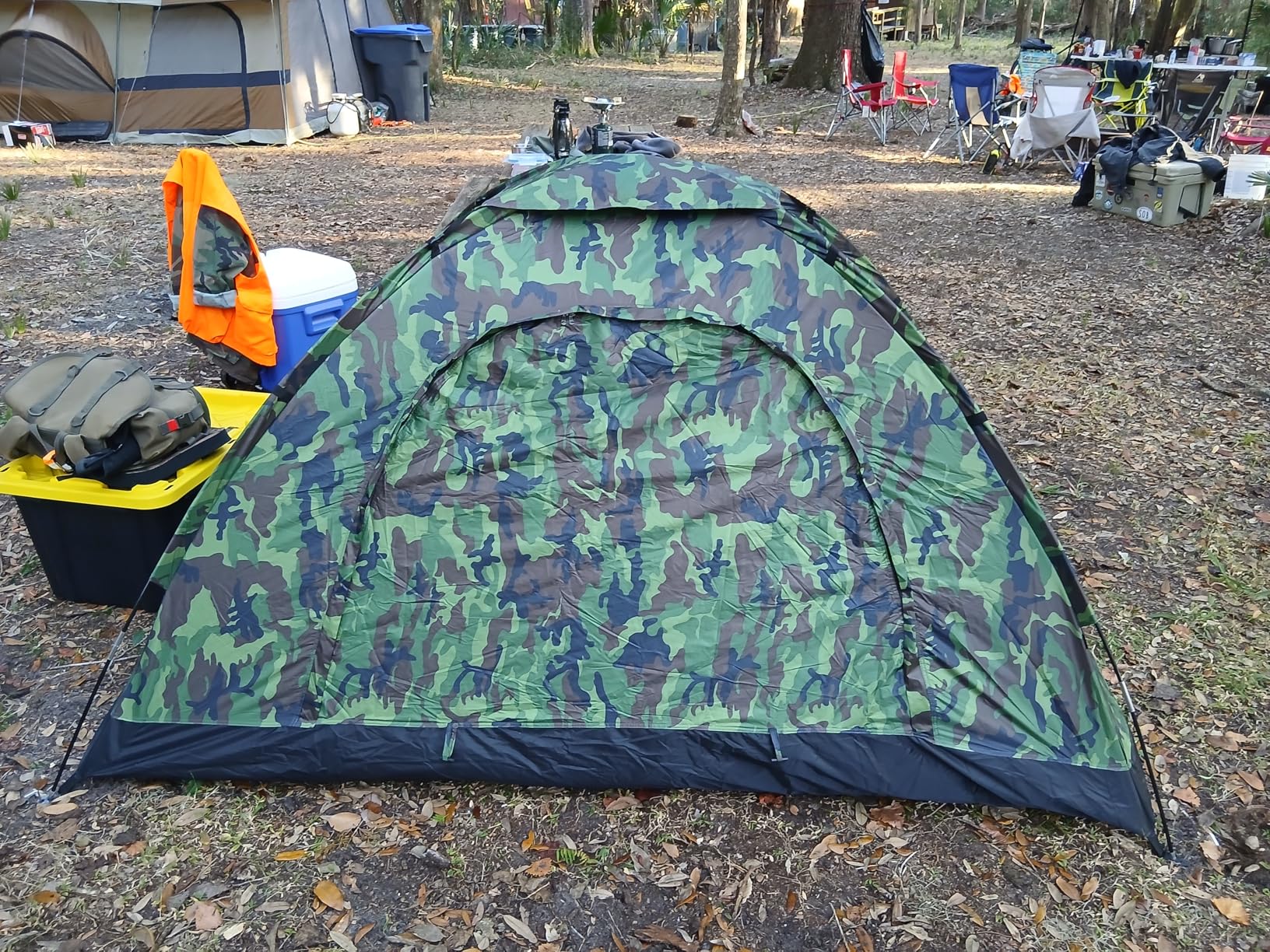 Sutekus Tent Camouflage Patterns Camping Tent Backpacking Tent for Camping Hiking - Customer Photo 1