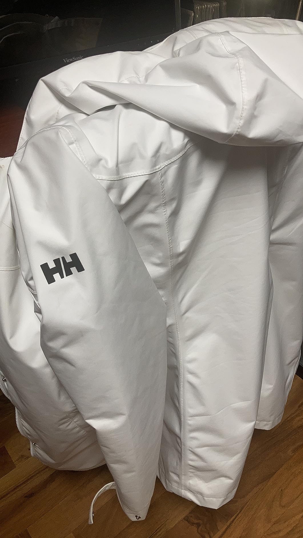 Helly-Hansen Womens Aden Waterproof Breathable Hooded Long Rain Jacket - Customer Photo 2