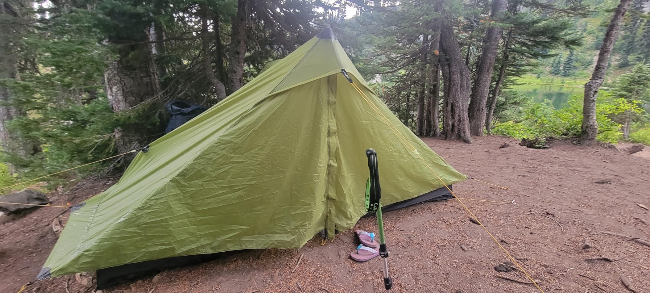 LANSHAN Ultralight Tent 3-Season Backpacking Tent for 1-Person or 2-Person Camping, Trekking, Kayaking, Climbing, Hiking - Customer Photo 5