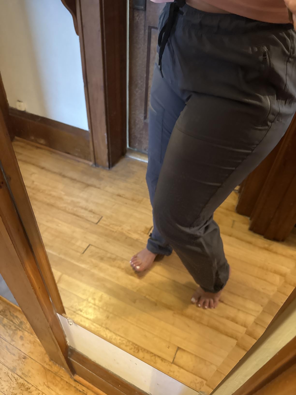 baleaf Women's Hiking Pants Quick Dry Lightweight Water Resistant Elastic Waist Cargo Pants for All Seasons - Customer Photo 3