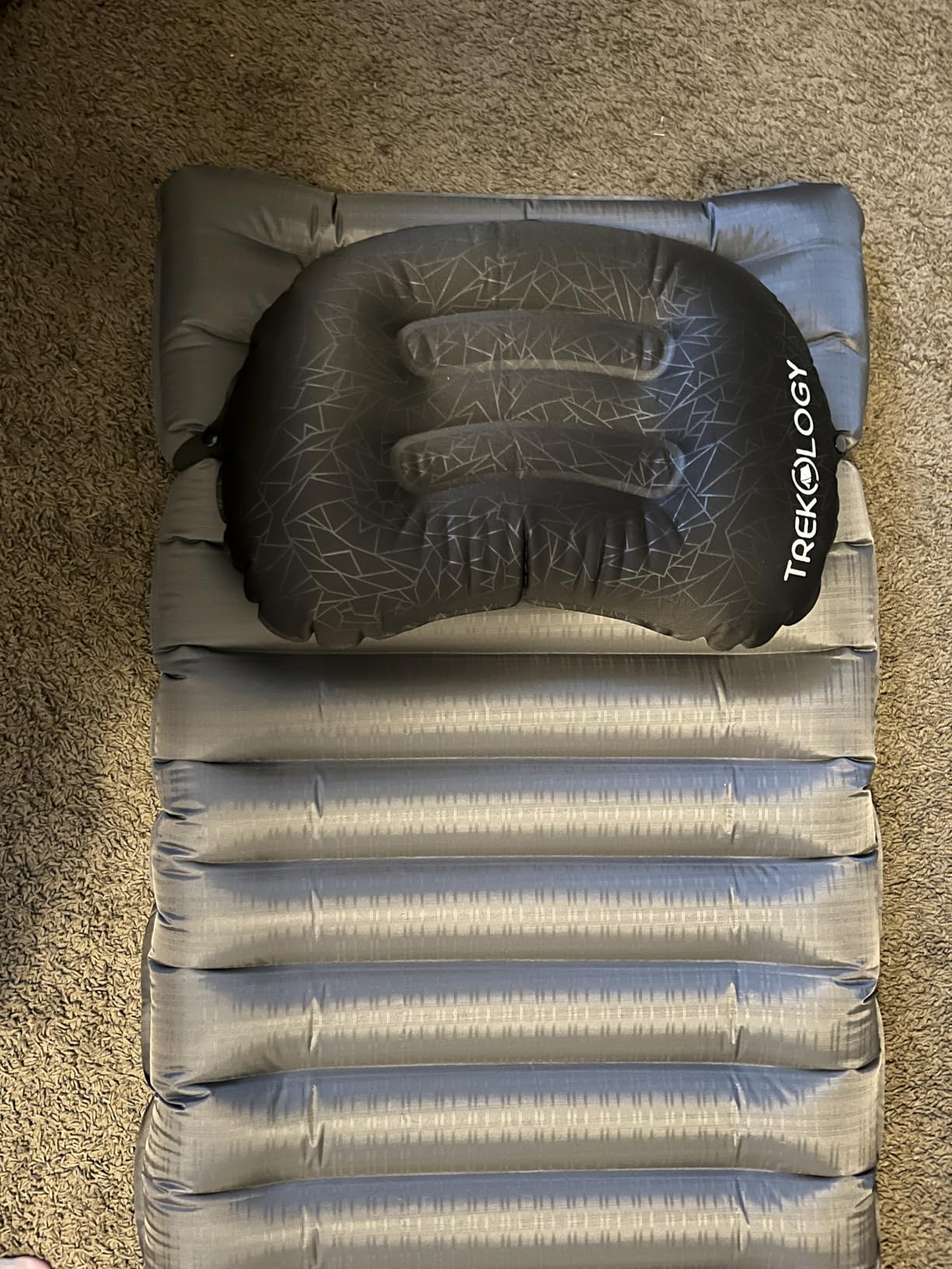 TREKOLOGY Ultralight Inflatable Camping Travel Pillow - ALUFT 2.0 Compressible, Compact, Comfortable, Ergonomic Inflating Pillows for Neck & Lumbar Support While Camp, Hiking, Backpacking - Customer Photo 1