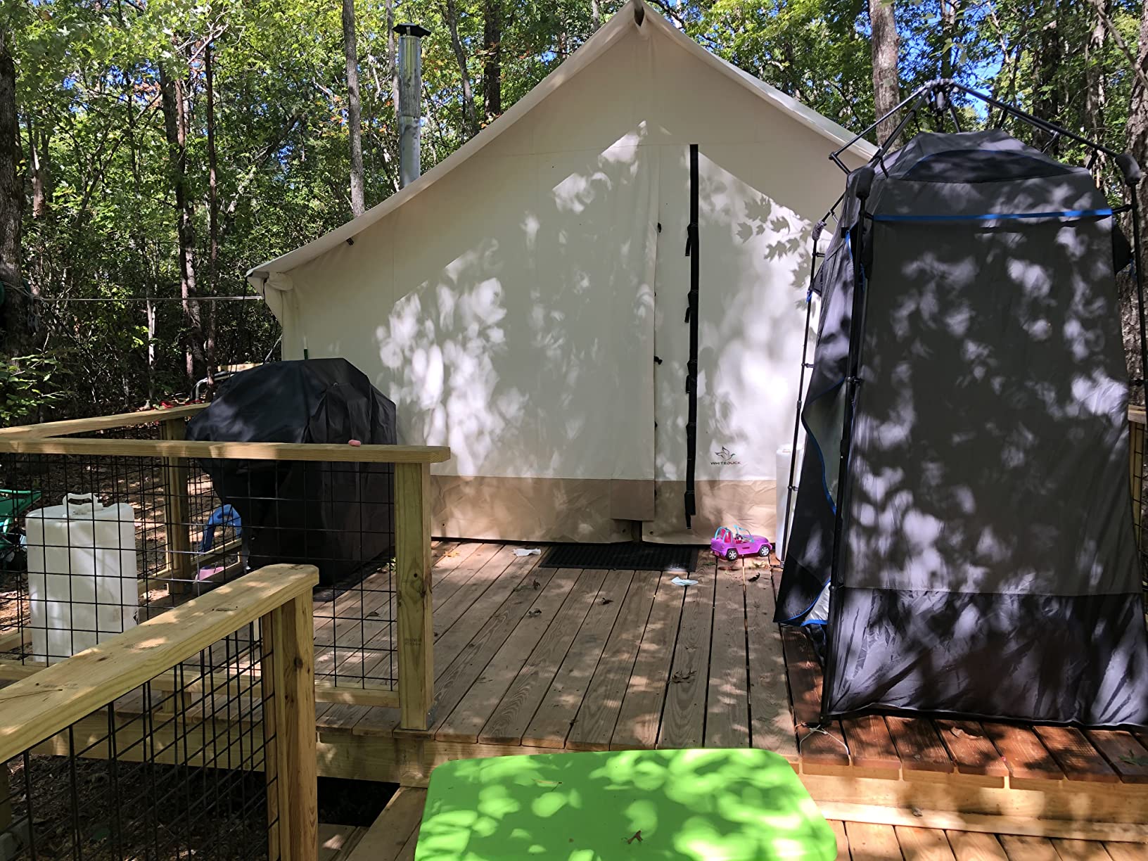 WHITEDUCK Alpha Canvas Wall Tent – Waterproof 4 Season Outdoor Camping & Hunting Tent w/Heavy Duty Aluminum Frame & PVC Floor for Large Groups Families & Outfitters Customer Review WHITEDUCK Alpha Canvas Wall Tent – Waterproof 4 Season Outdoor Camping & Hunting Tent w/Heavy Duty Aluminum Frame & PVC Floor for Large Groups Families & Outfitters - Customer Photo 5