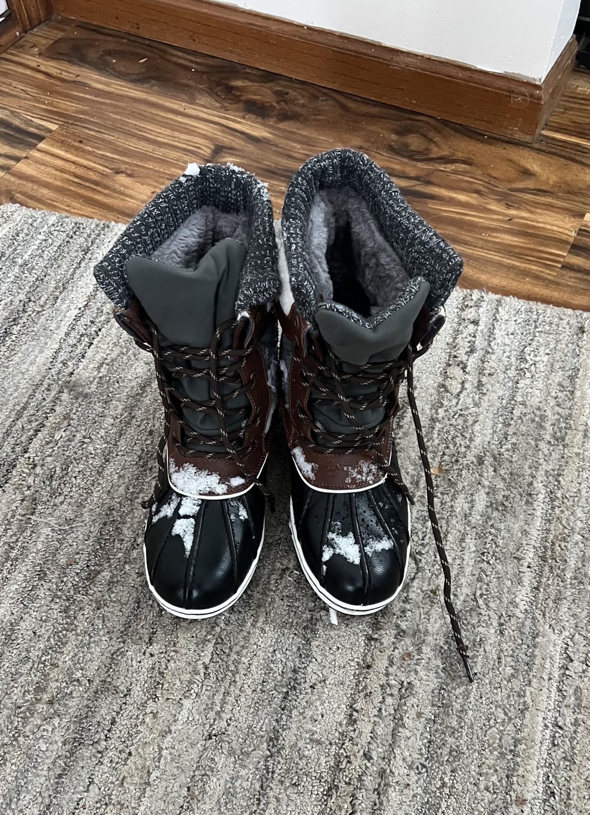 DREAM PAIRS Women's Snow Winter Boots Mid Calf Waterproof Duck Warm Outdoor Winter Boots Shoes customer photo 2