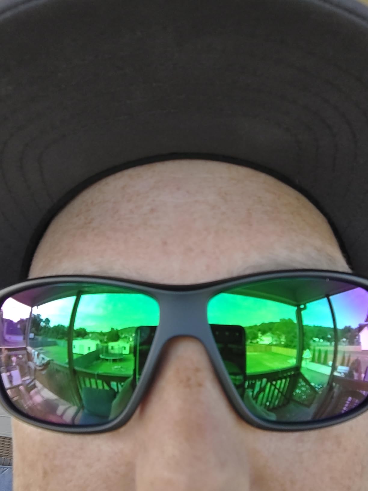 HUK Sunglasses, Polarized Lens Eyewear with Performance Frames, Fishing, Sports & Outdoors Sunglasses - Customer Photo 1
