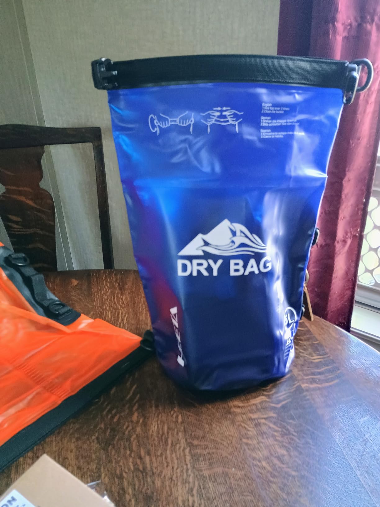 HEETA Dry Bag Waterproof for Women Men, 5L/10L/20L/30L/40L Roll Top Lightweight Dry Storage Bag Backpack with Phone Case - Customer Photo 2