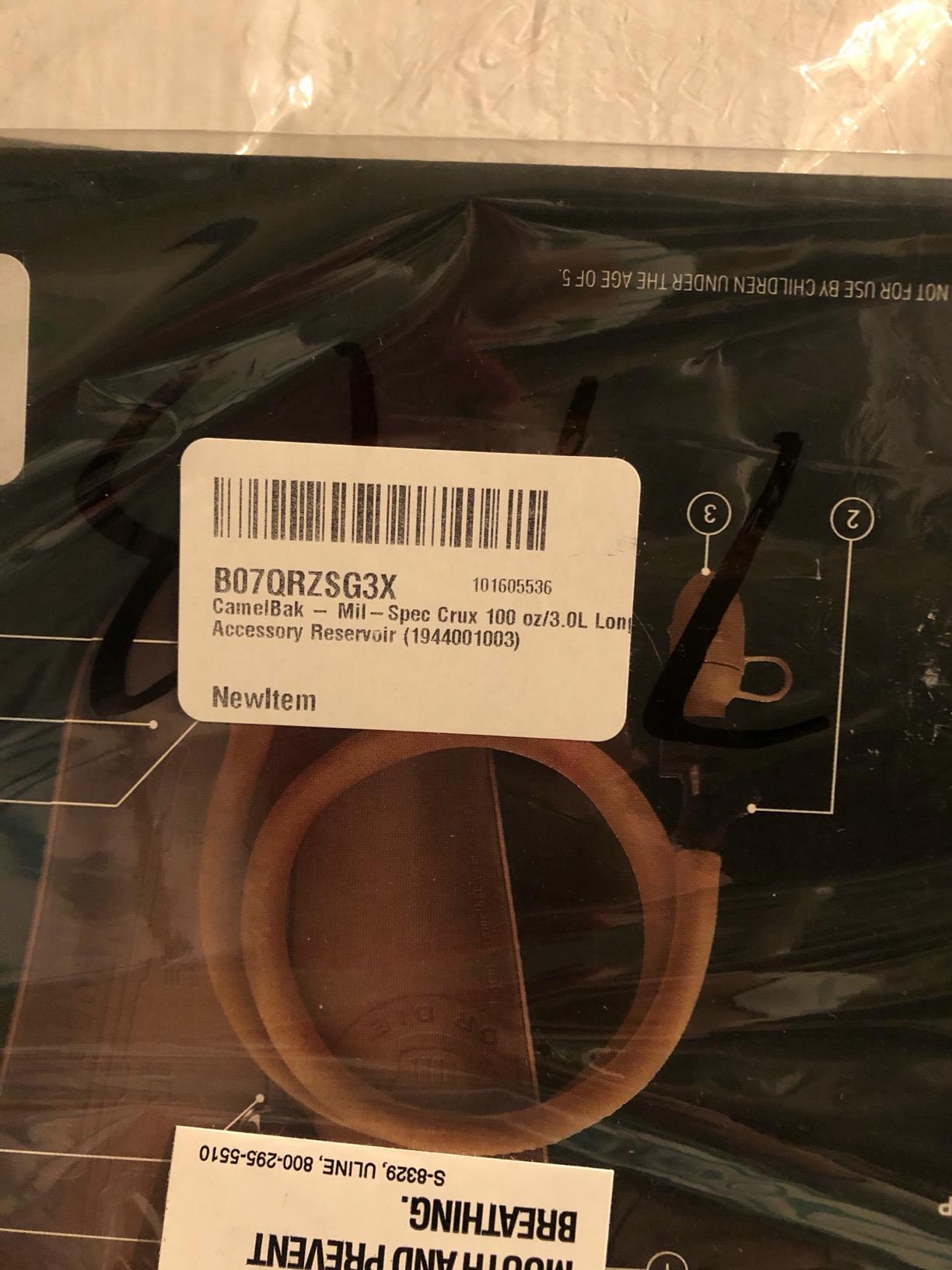 CamelBak - Mil-Spec Crux 100 oz/3.0L Long Accessory Reservoir (1944001003), Brown - Customer Photo 2