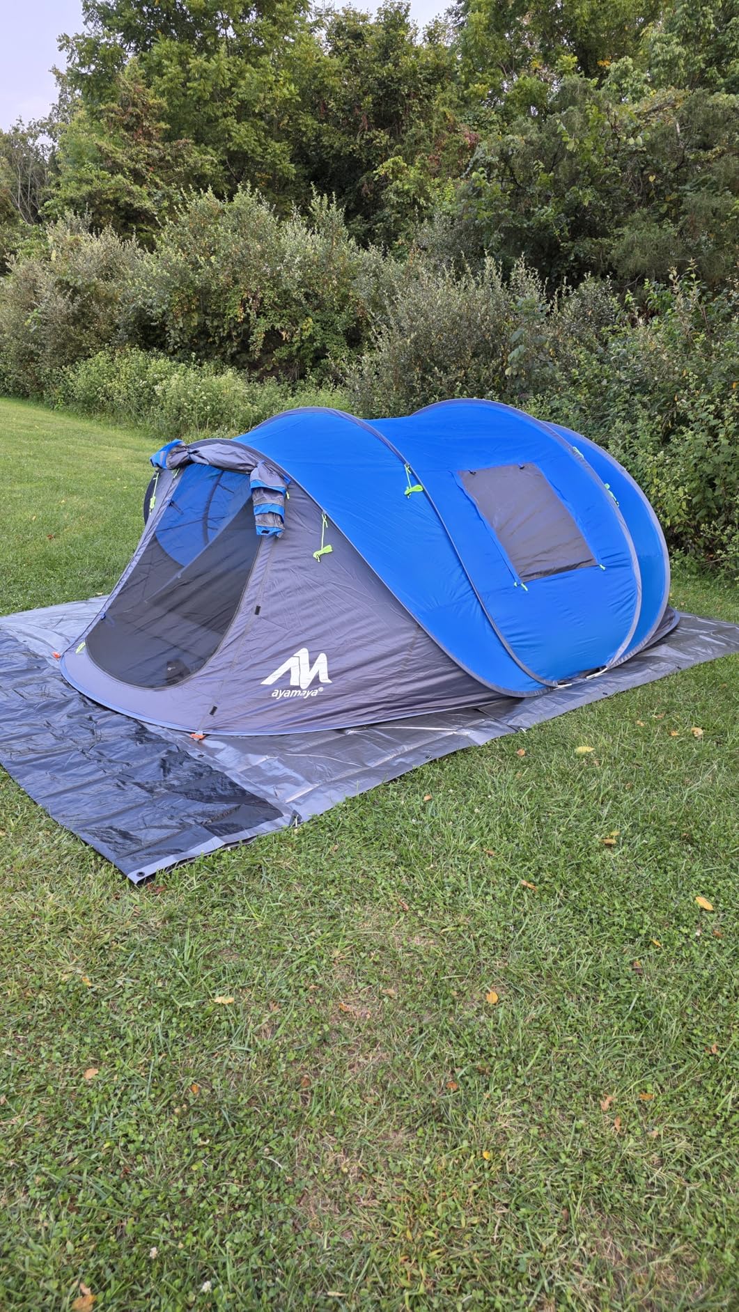 6 Person Easy Pop Up Tents for Camping - AYAMAYA Double Layer Waterproof Instant Tent with Vestibule & Porch, Large Size Family Tent Automatic Setup for 4-6 People Camping Hiking - Customer Photo 1