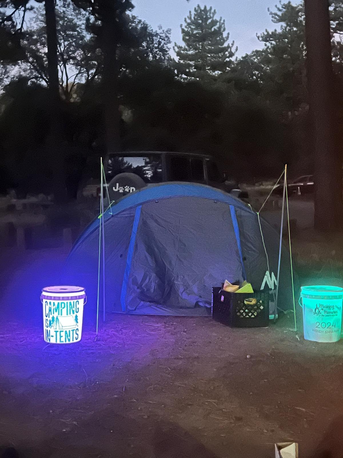 6 Person Easy Pop Up Tents for Camping - AYAMAYA Double Layer Waterproof Instant Tent with Vestibule & Porch, Large Size Family Tent Automatic Setup for 4-6 People Camping Hiking - Customer Photo 2