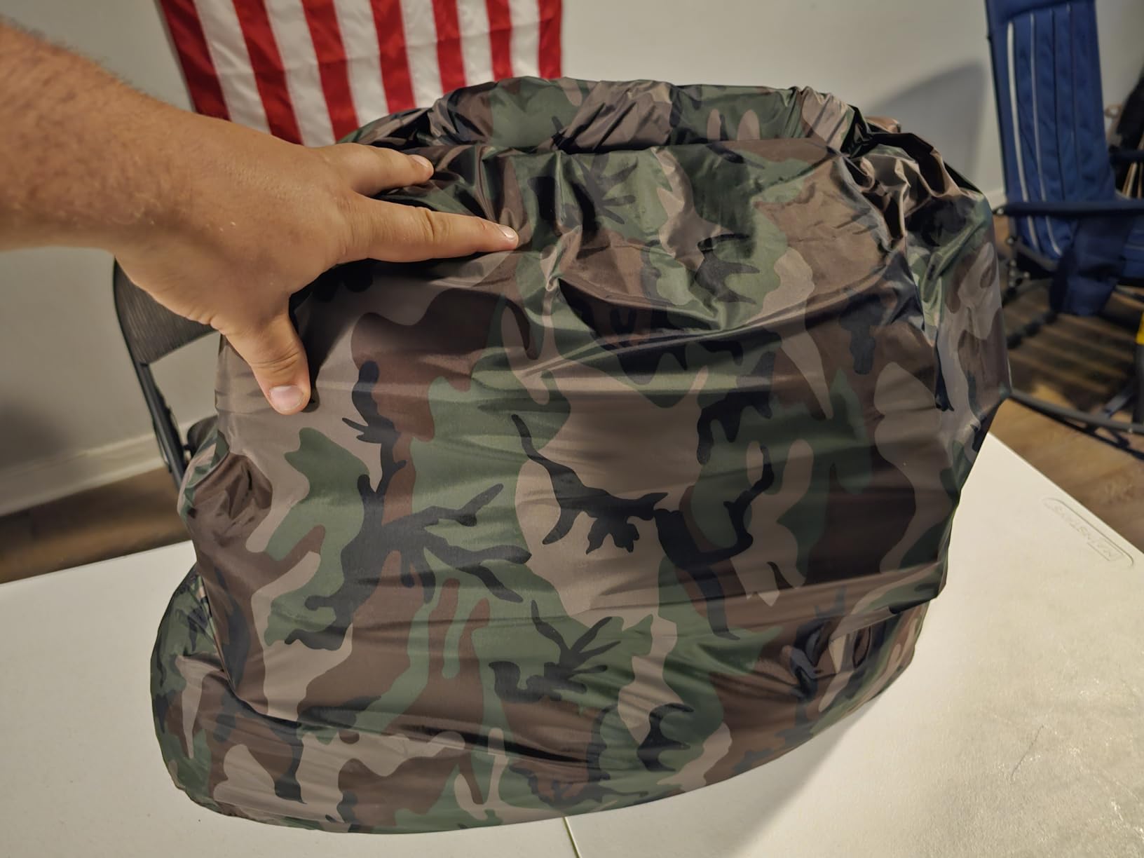 AquaQuest Rogue Dry Bag – 100L Olive Drab – 100% Waterproof Roll Top – Boating Dry Bag - Customer Photo 1