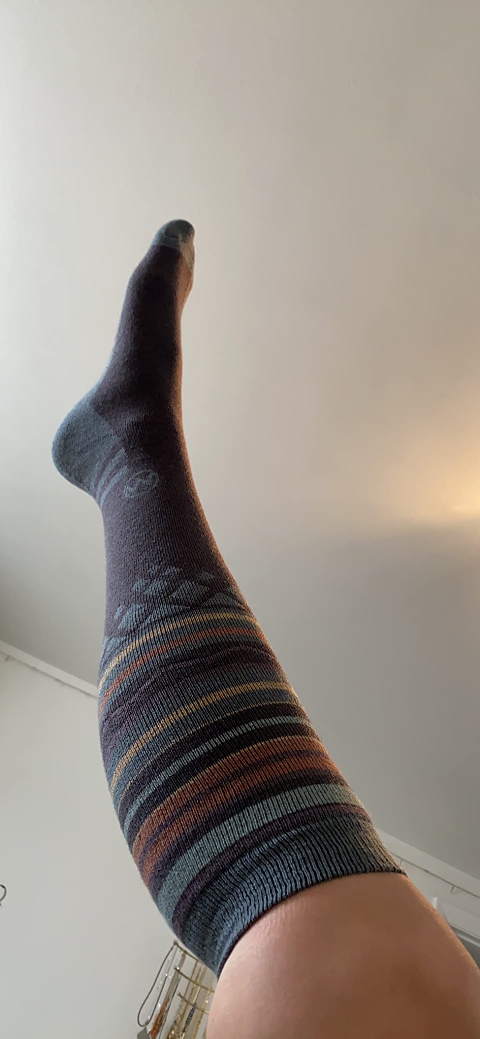 OutdoorMaster Merino Wool Ski Socks for Men & Women, Unisex Thermal Winter Warm Snowboarding Socks for Cold Weather - Customer Photo 1