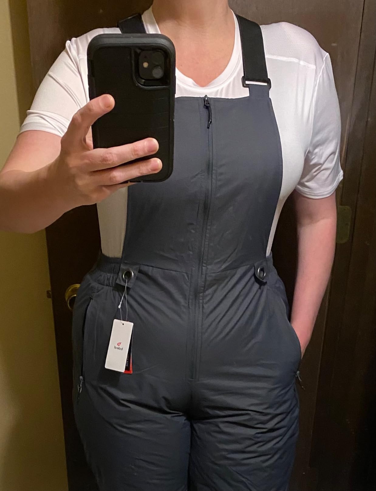baleaf Women's Insulated Waterproof Ski Bib Overalls Snow Windproof Snowboarding Pant Customer Review baleaf Women's Insulated Waterproof Ski Bib Overalls Snow Windproof Snowboarding Pant - Customer Photo 2