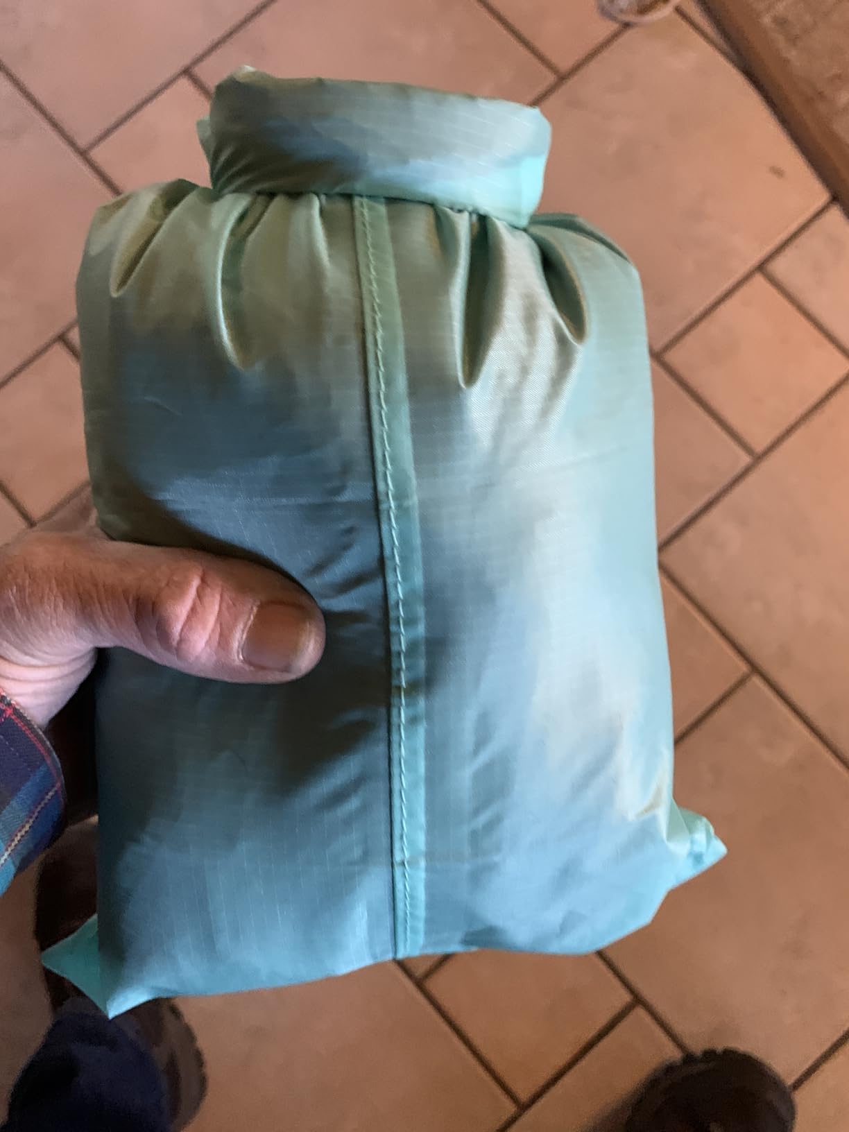 LiteOutdoors Silnylon Tarp - 13.9 Oz. - Ultralight Backpacking Tarp or Hammock Shelter (Grey, 10' x 10') Customer Review LiteOutdoors Silnylon Tarp - 13.9 Oz. - Ultralight Backpacking Tarp or Hammock Shelter (Grey, 10' x 10') - Customer Photo 2