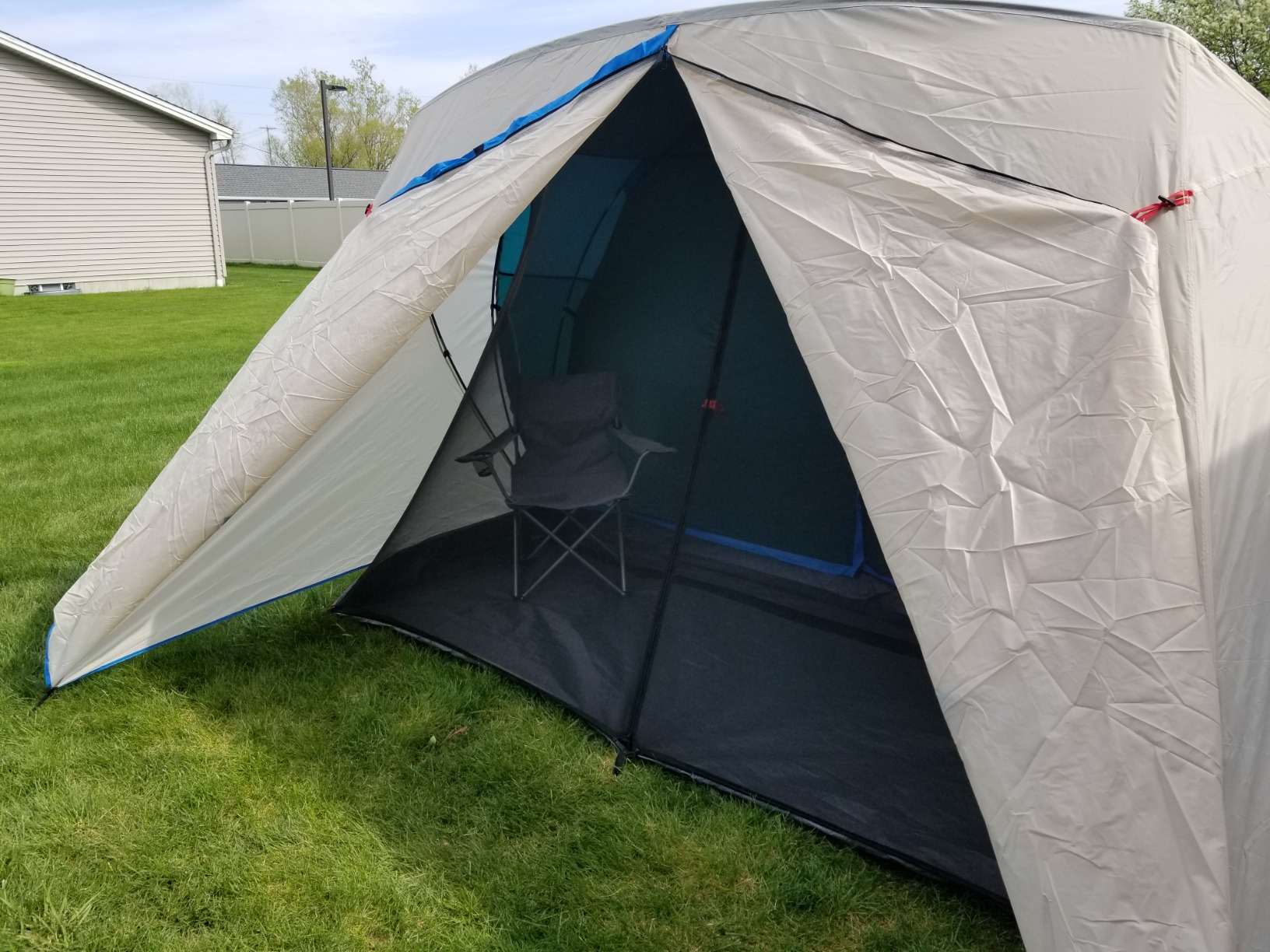 Coleman Cabin Camping Tent with Screened Porch 4/6 Person Weatherproof Tent with Enclosed Screened Porch Option Includes Rainfly Carry Bag Extra Storage and 10 Minute Setup - Customer Photo 2