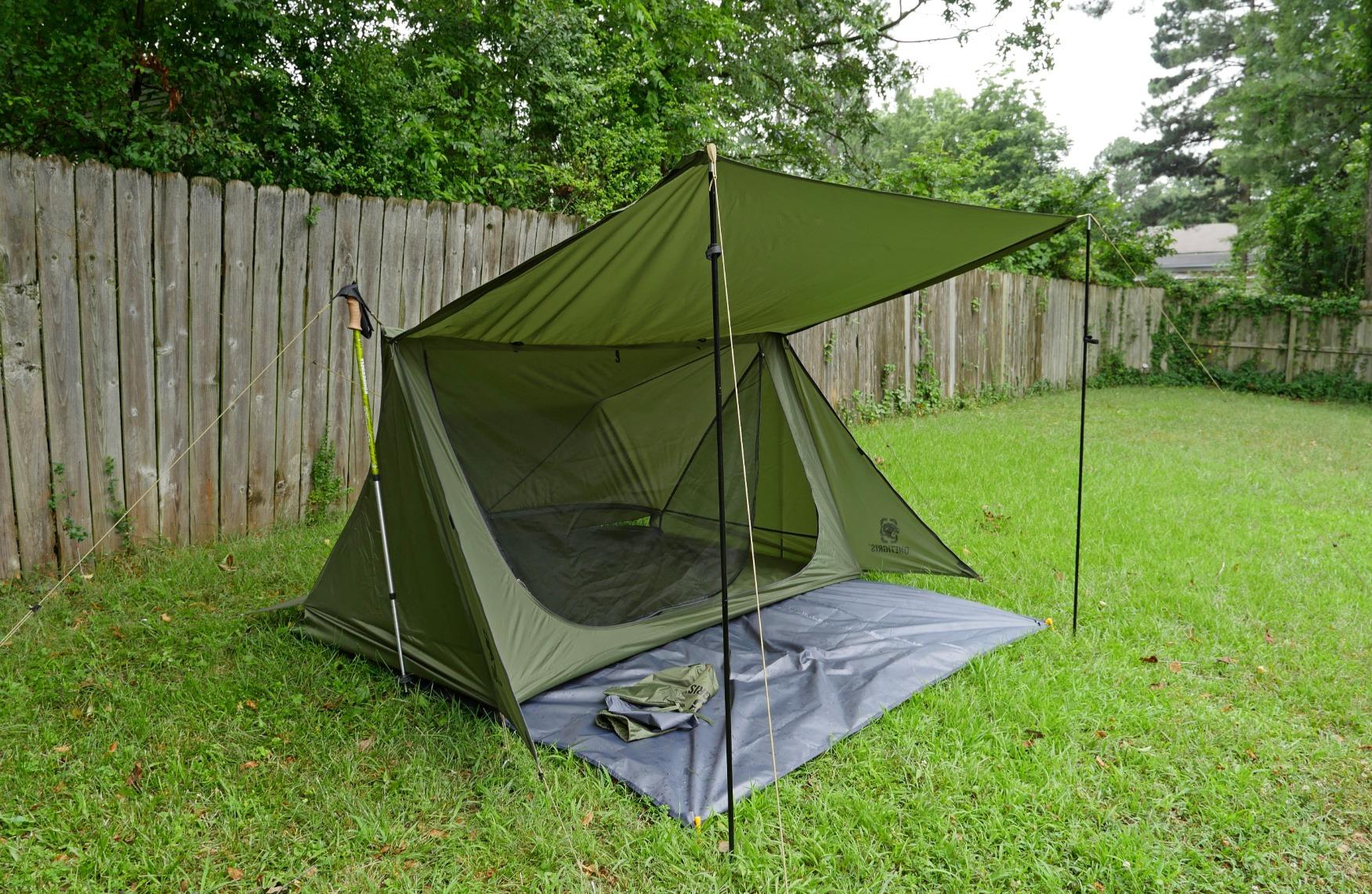 OneTigris Backwoods Bungalow Bushcraft Shelter 2.0, Ultralight Backpacking Tent with with Porch for Camping Hiking Backpacking Motorcycle Kayak Bushcrafters - Customer Photo 2