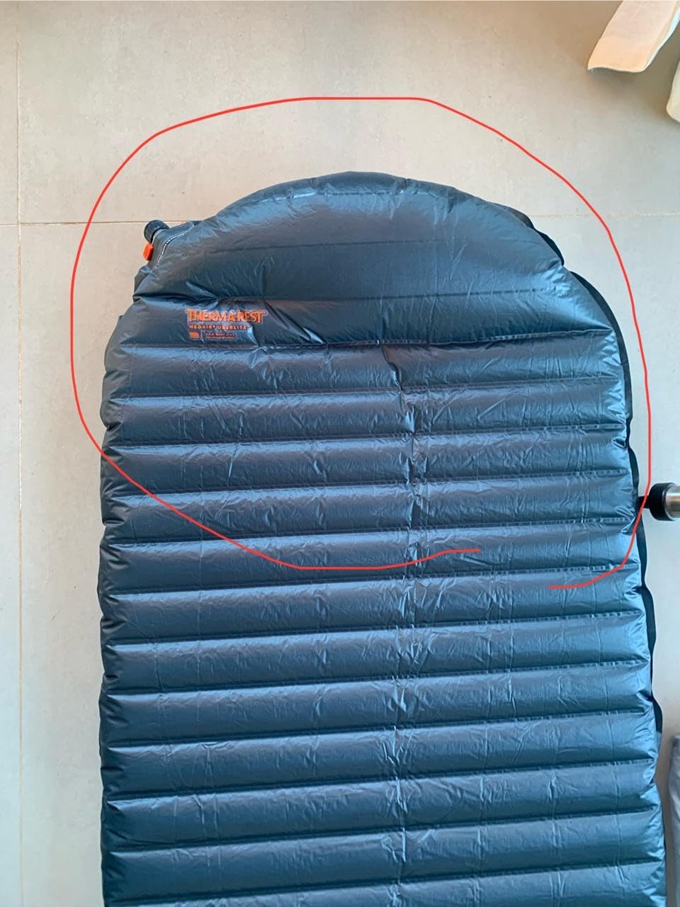 Therm-a-Rest NeoAir UberLite Ultralight Backpacking Sleeping Pad Customer Review Therm-a-Rest NeoAir UberLite Ultralight Backpacking Sleeping Pad - Customer Photo 2