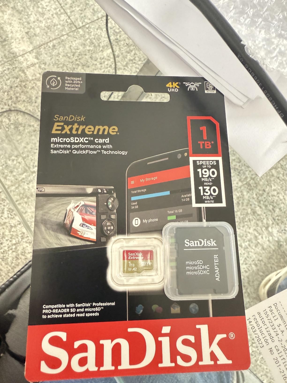 SanDisk 128GB Ultra SDXC UHS-I Memory Card - 100MB/s, C10, U1, Full HD, SD Card - SDSDUNR-128G-GN6IN Customer Review SanDisk 128GB Ultra SDXC UHS-I Memory Card - 100MB/s, C10, U1, Full HD, SD Card - SDSDUNR-128G-GN6IN - Customer Photo 1