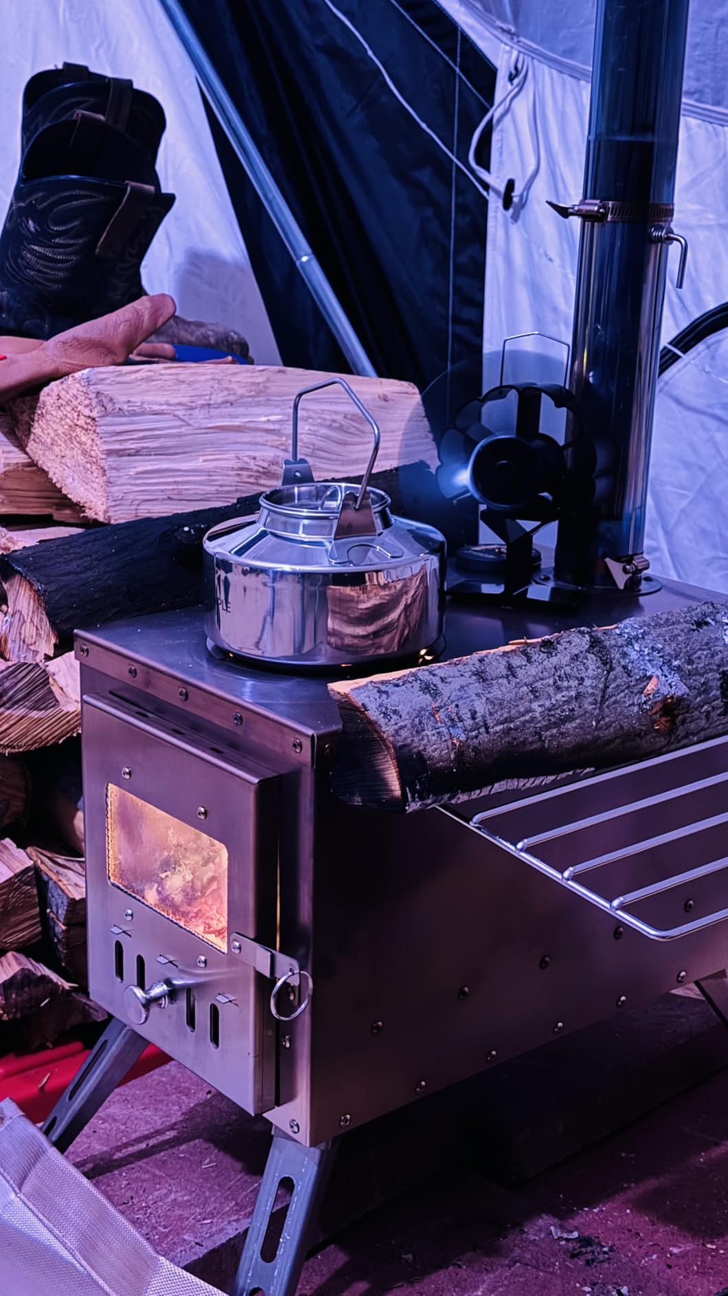 Fire-Maple Antarcti Portable 1 Liter Lightweight Stainless Steel Camping Kettle | Durable and Portable Camp Tea Pot | Ideal for Bushcraft and Outdoor Campfire Use - Customer Photo 1