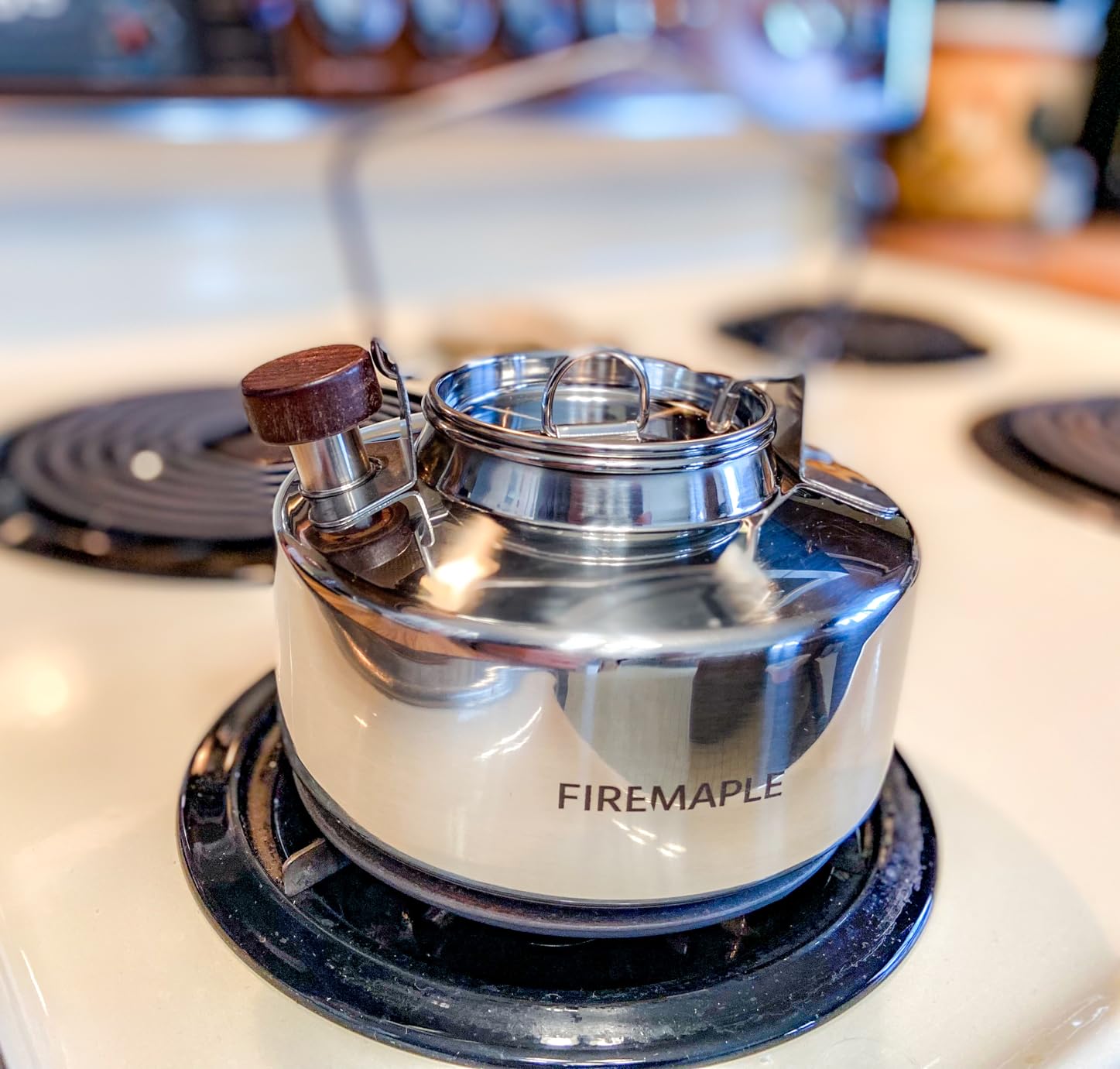 Fire-Maple Antarcti Portable 1 Liter Lightweight Stainless Steel Camping Kettle | Durable and Portable Camp Tea Pot | Ideal for Bushcraft and Outdoor Campfire Use - Customer Photo 2