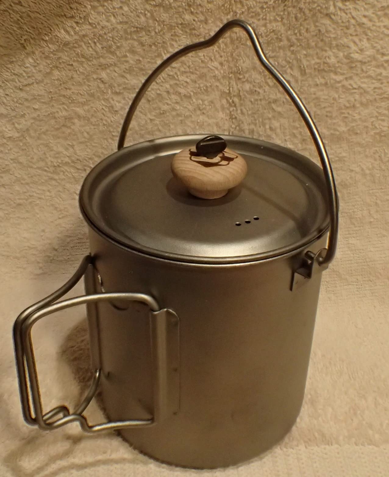 Bestargot Titanium Pot 750ml, Portable French Press | Ultralight Camping Pot for Coffee, Cooking & Survival | Compatible with Camp Stoves - Customer Photo 2