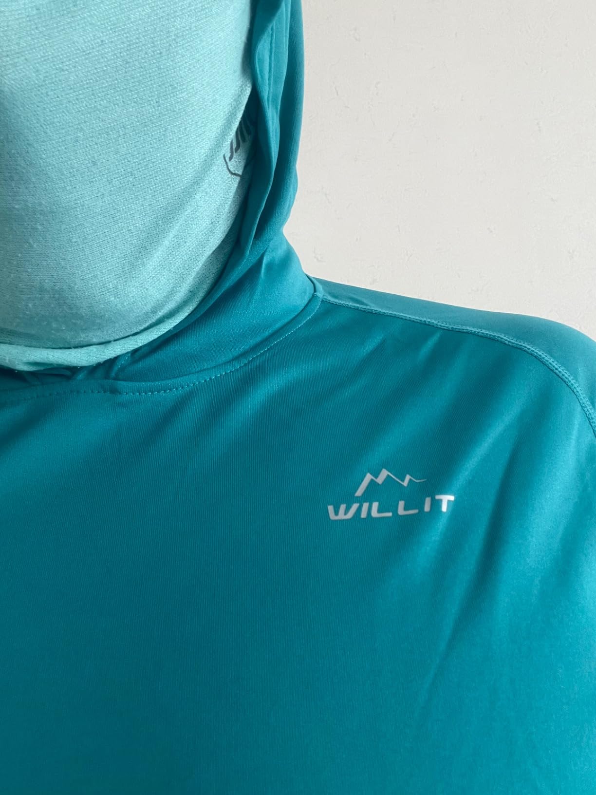 Willit Men's Sun Shirts UPF 50+ Rash Guard Long Sleeve Sun Protection Hoodie SPF UV Fishing Lightweight Athletic Running - Customer Photo 3