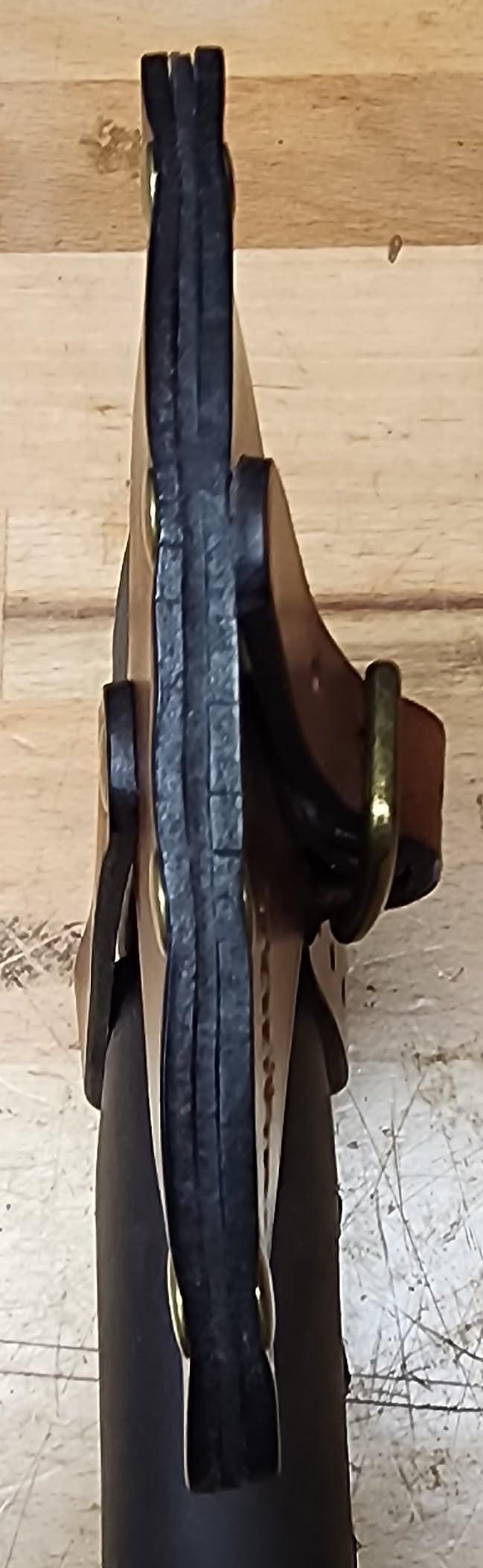 TOURBON Vintage Leaher Hatchet Axe Head Cover Sheath Customer Review TOURBON Vintage Leaher Hatchet Axe Head Cover Sheath - Customer Photo 1
