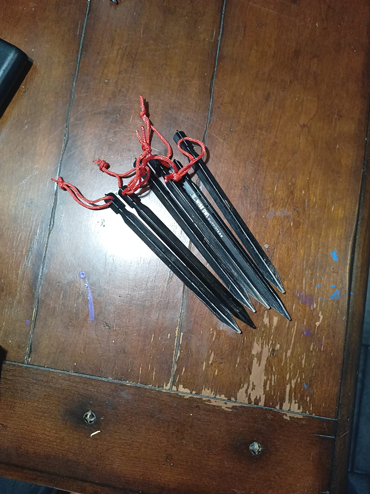 Wise Owl Outfitters Tent Stakes Heavy Duty 16 Pack - Lightweight Non-Rust Aircraft Aluminum Tent Pegs - Customer Photo 1