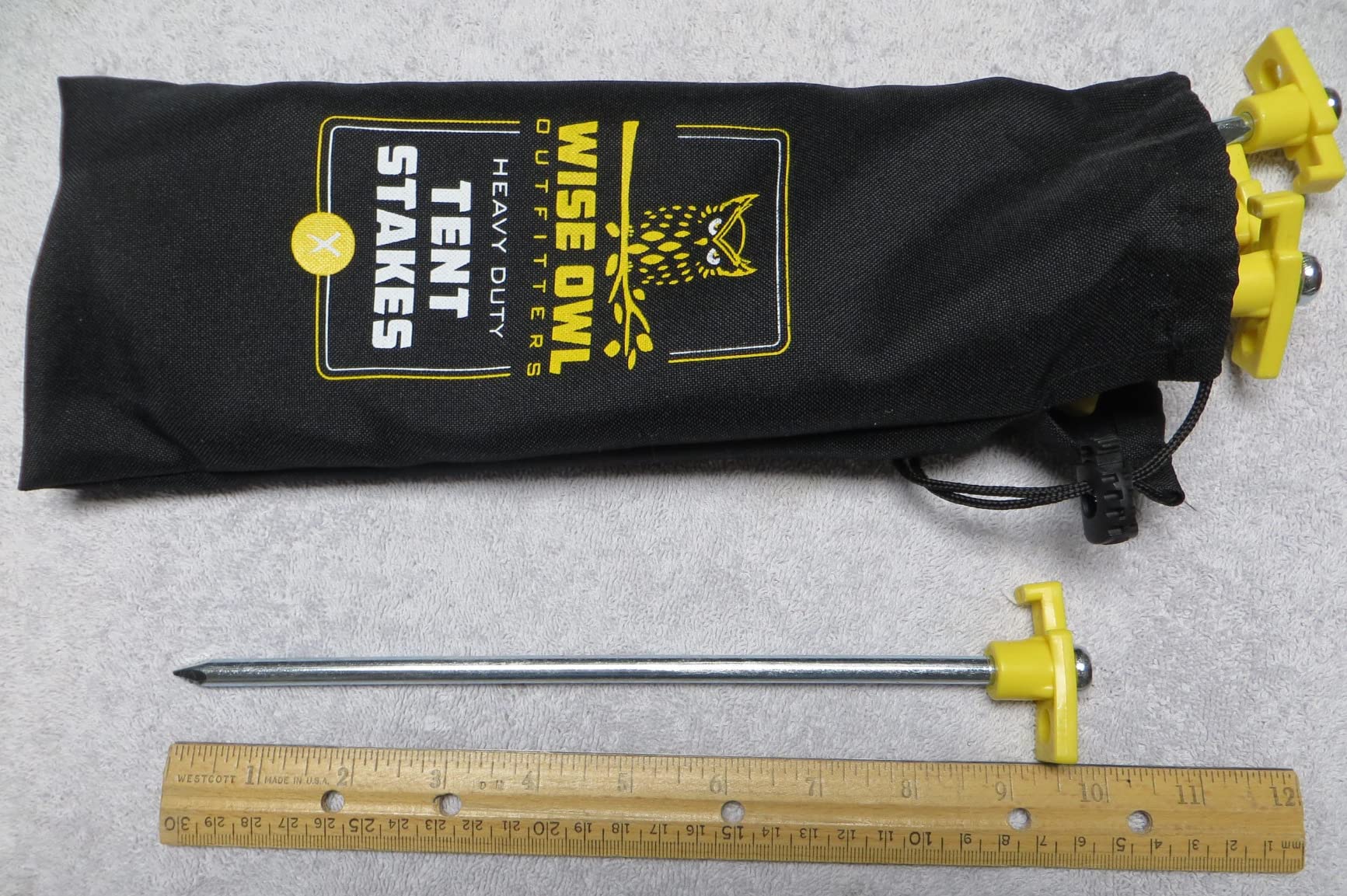 Wise Owl Outfitters Tent Stakes Heavy Duty 16 Pack - Lightweight Non-Rust Aircraft Aluminum Tent Pegs - Customer Photo 2