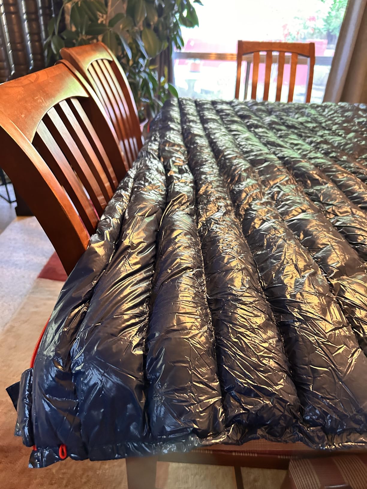 ZOOOBELIVES Ultralight Backpacking 32-50F Down Sleeping Bag - 27oz Ultra Compact 650 Fill Power Envelope Sleeping Bag for Hiking, Camping and Backcountry, Lightweight and Compressible – Alplive T400 - Customer Photo 2