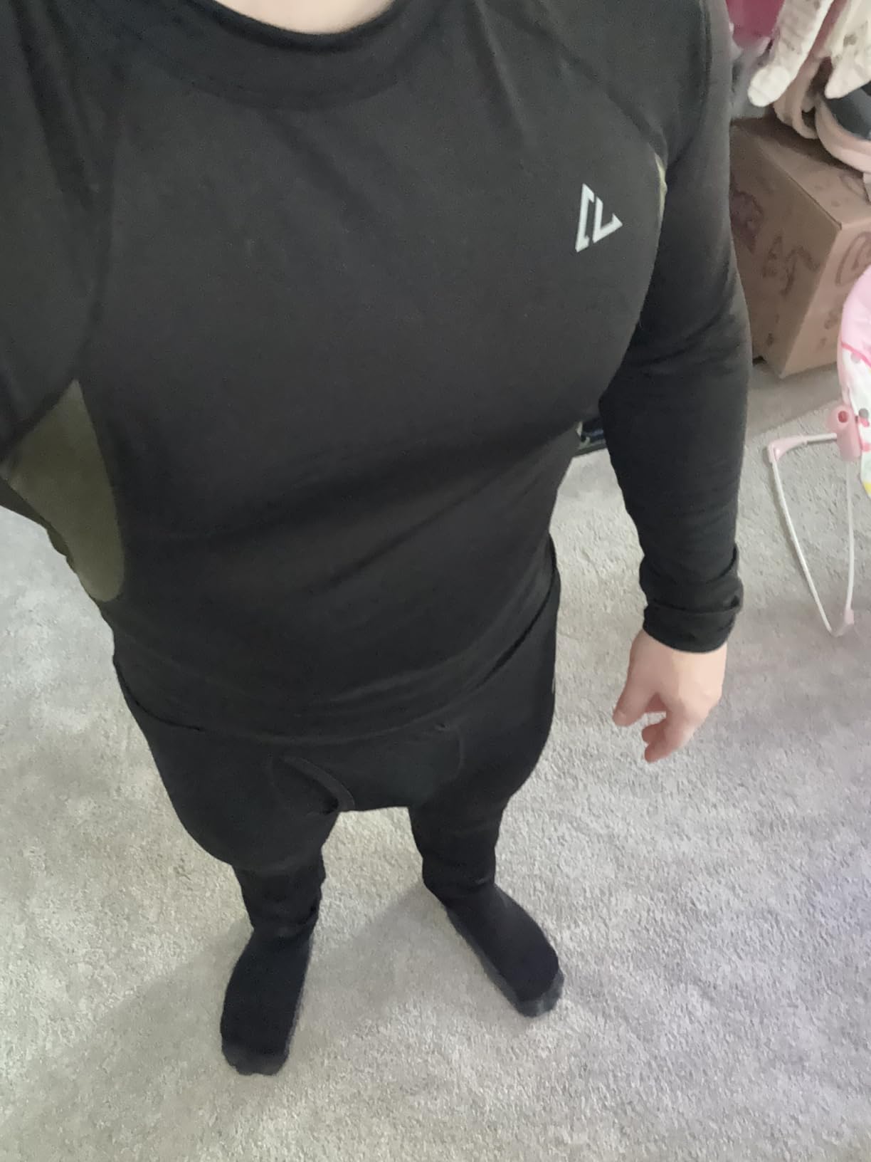 CL convallaria Thermal Underwear Long Johns Set Mens Winter Gift Hunting Gear Sport Base Layer Bottom Top Customer Review CL convallaria Thermal Underwear Long Johns Set Mens Winter Gift Hunting Gear Sport Base Layer Bottom Top - Customer Photo 2