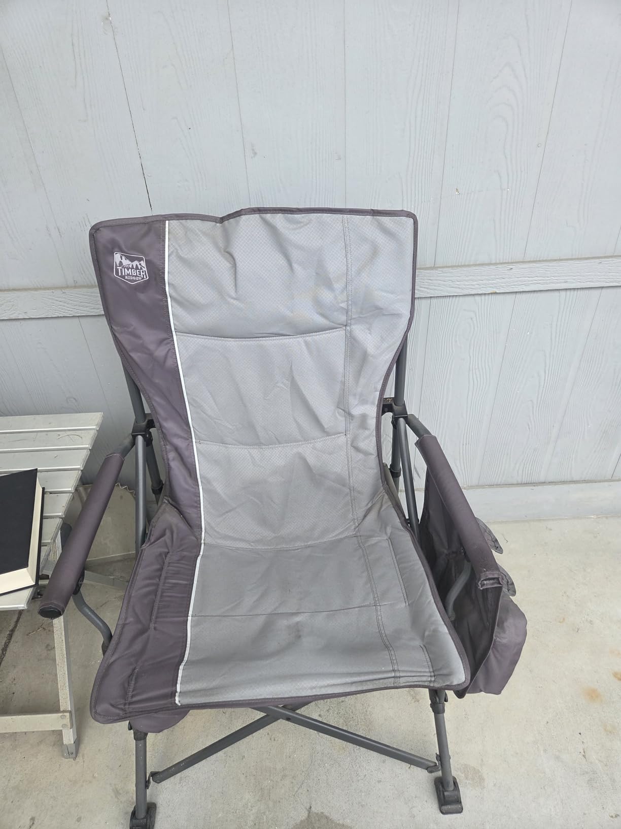 TIMBER RIDGE Oversized Folding Camping Chair High Back Heavy Duty for Adults Support up to 500lbs with Cup Holder, Side Pocket Cooler Bag customer photo 1