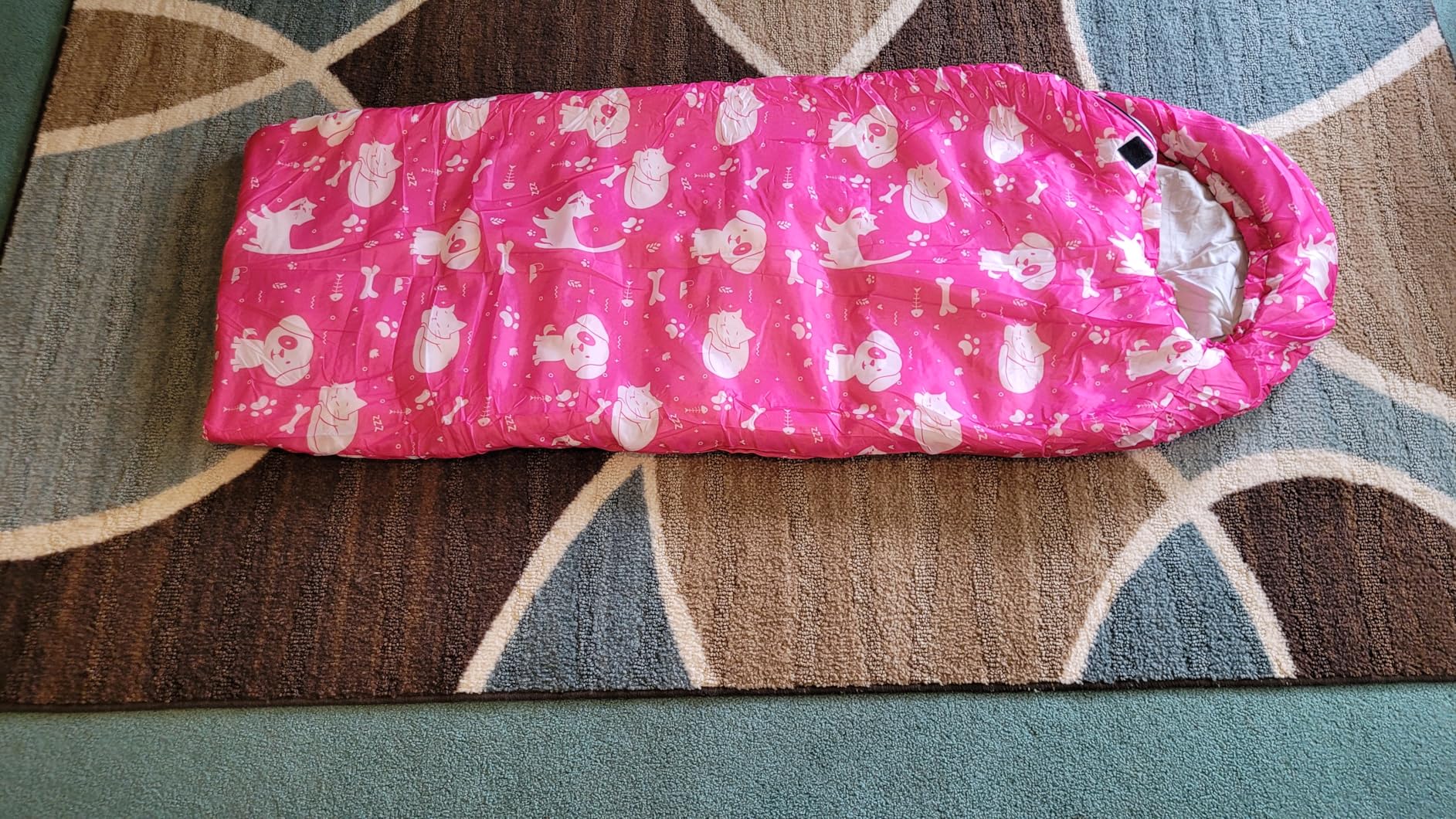 KidzAdventure Mummy Style 32 – 59F Kids Sleeping Bag with Pillow Sleeve, 4 Season, Lightweight and Backpacking Style, Ideal for Camping, Sleepover, Boys, Girls, Youth and Toddlers - Customer Photo 1