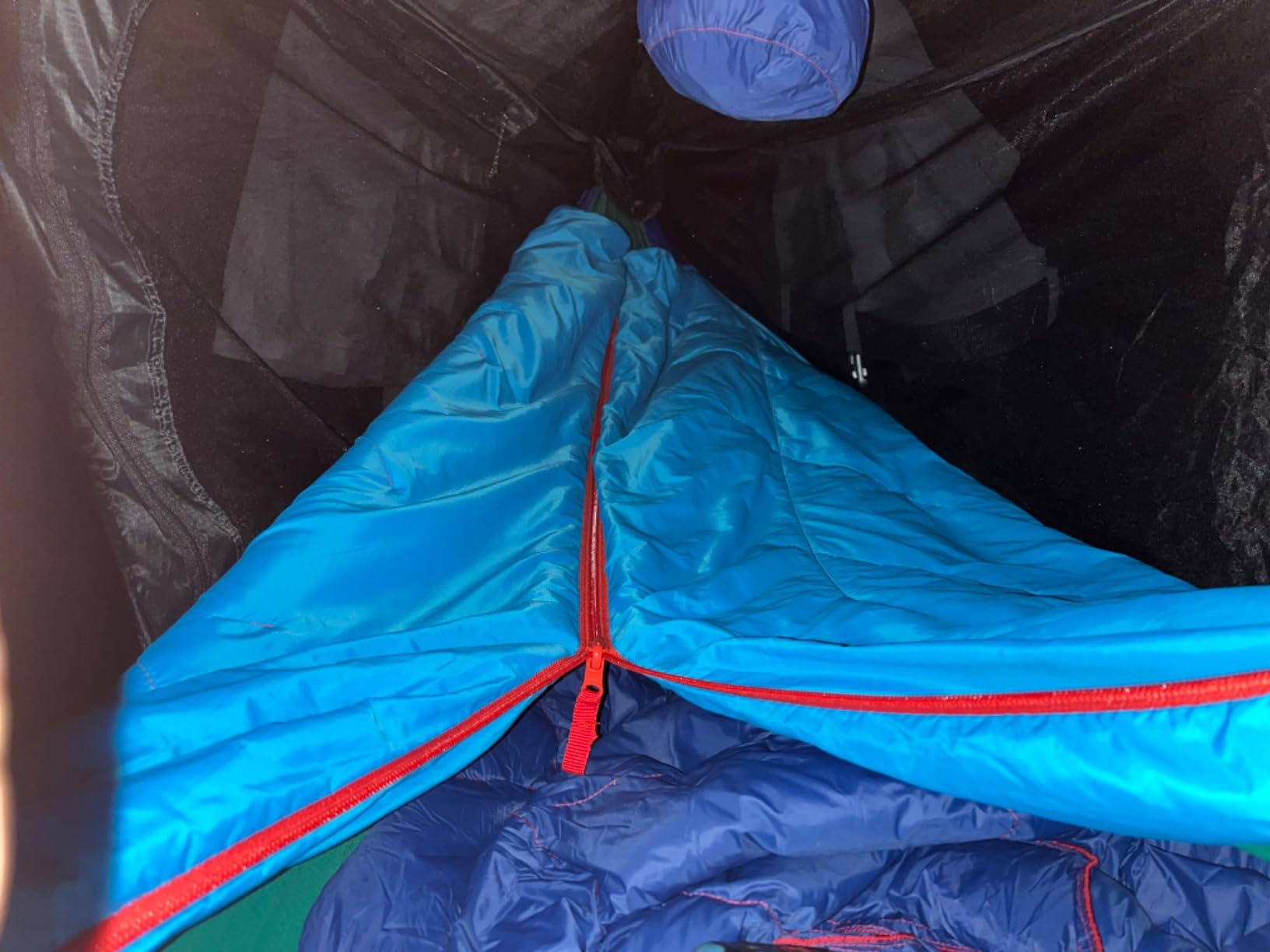 Grand Trunk 360 ThermaQuilt 3-in-1 Hammock Underquilt, Blanket and Sleeping Bag (Blue/Navy Blue) - Customer Photo 2