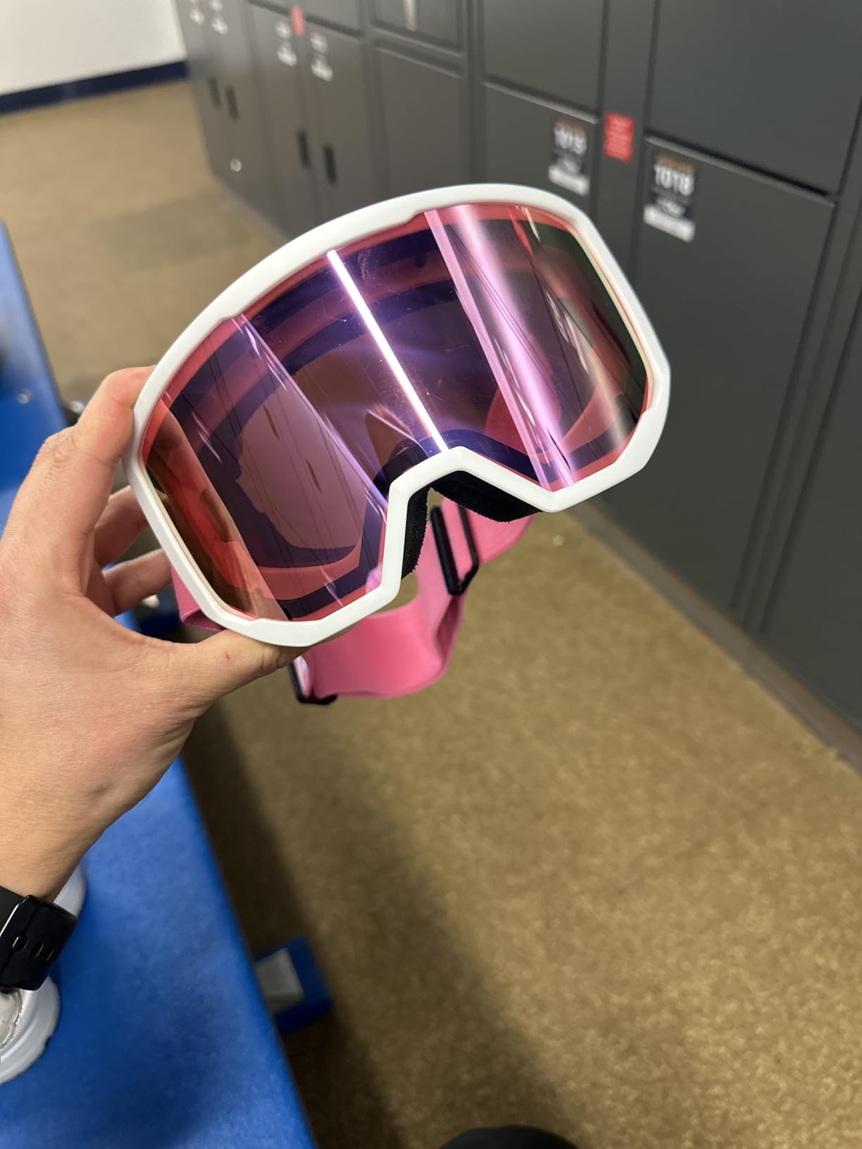 EXP VISION Ski/Snowboard Goggles for Men Women, OTG Snow Goggles Anti Fog UV Protection - Customer Photo 1