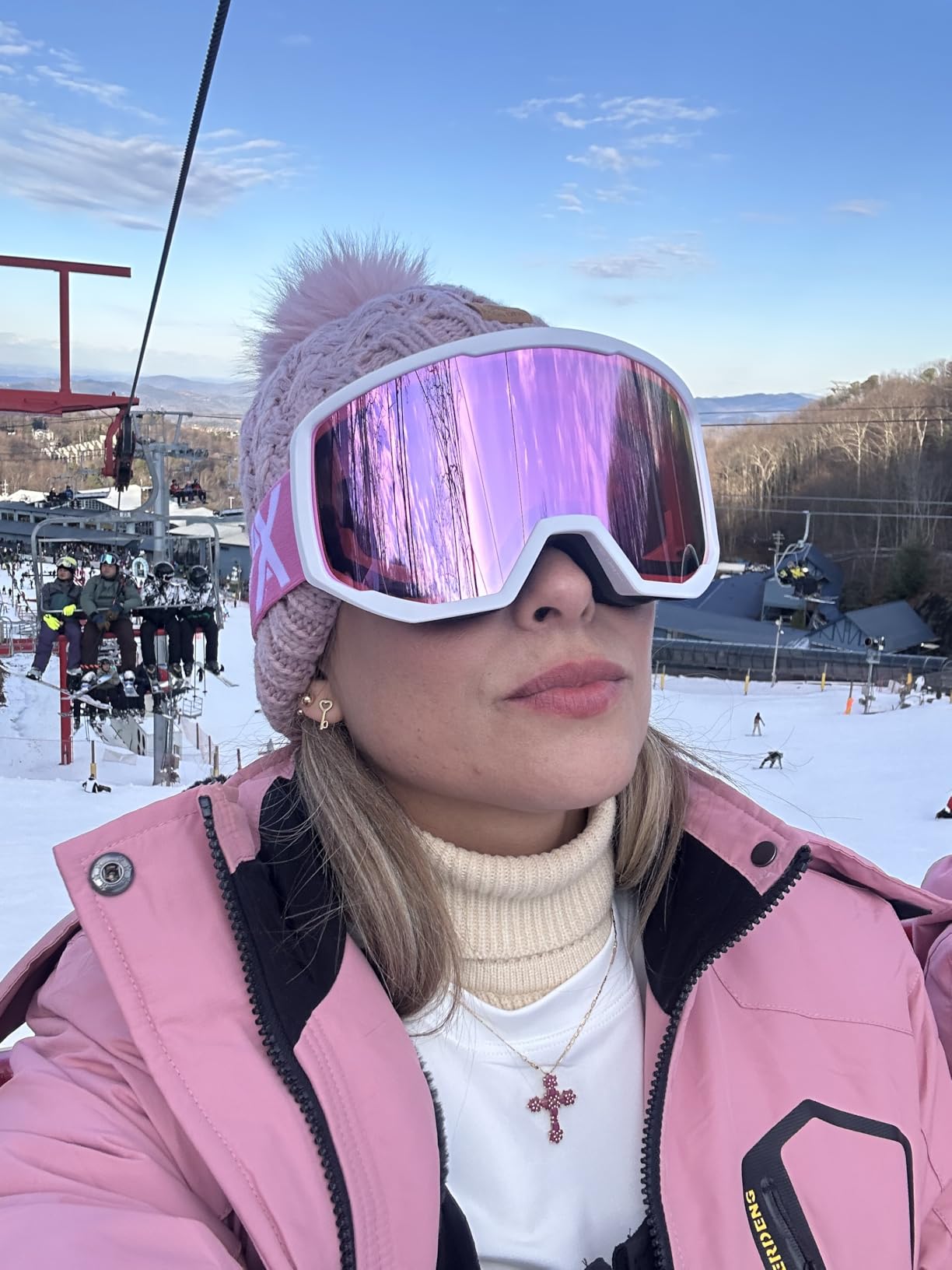 EXP VISION Ski/Snowboard Goggles for Men Women, OTG Snow Goggles Anti Fog UV Protection - Customer Photo 2