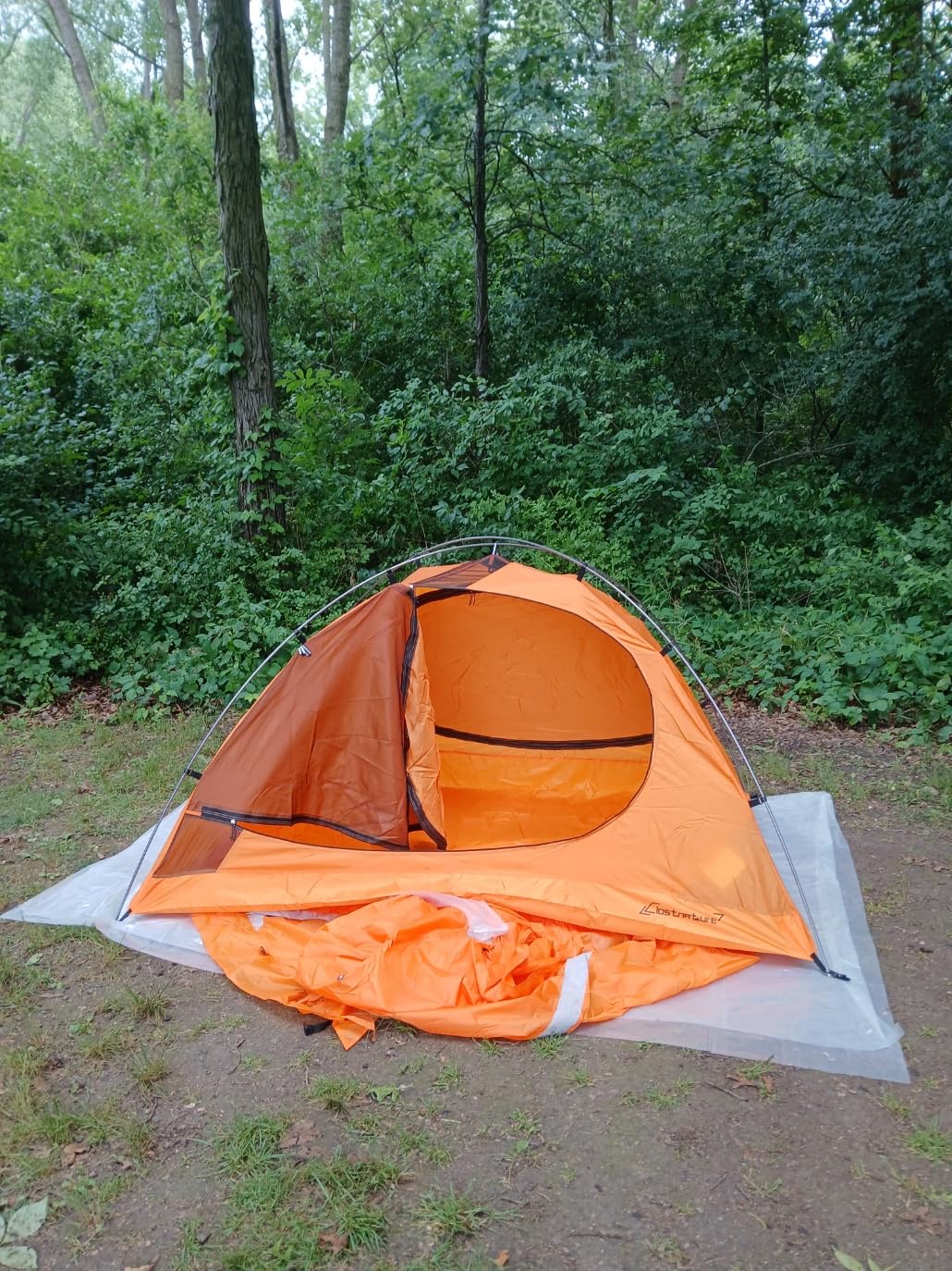Clostnature Lightweight Backpacking Tent - 1/2 Person 4 Season Ultralight Waterproof Camping Tent, Large Size Easy Setup Tent for Winter, Cold Weather, Family, Outdoor, Hiking and Mountaineering - Customer Photo 2