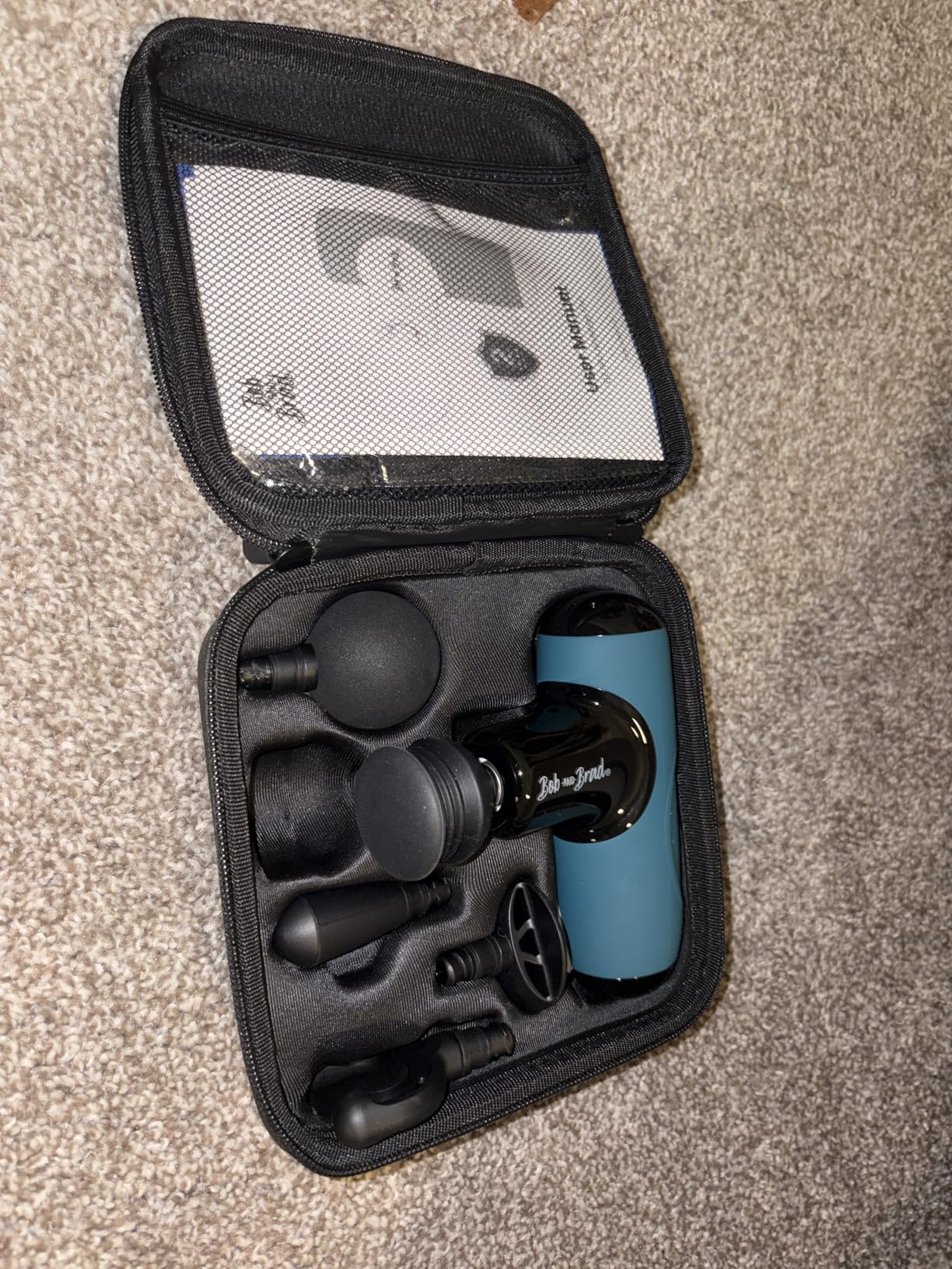 BOB AND BRAD Q2 Mini Massage Gun, Pocket-Sized Deep Tissue Massager Gun, Portable Percussion Muscle Massager Gun, Ultra Small & Quiet Muscle Massage Gun for Muscle Recovery with Carry Case Customer Review BOB AND BRAD Q2 Mini Massage Gun, Pocket-Sized Deep Tissue Massager Gun, Portable Percussion Muscle Massager Gun, Ultra Small & Quiet Muscle Massage Gun for Muscle Recovery with Carry Case - Customer Photo 1