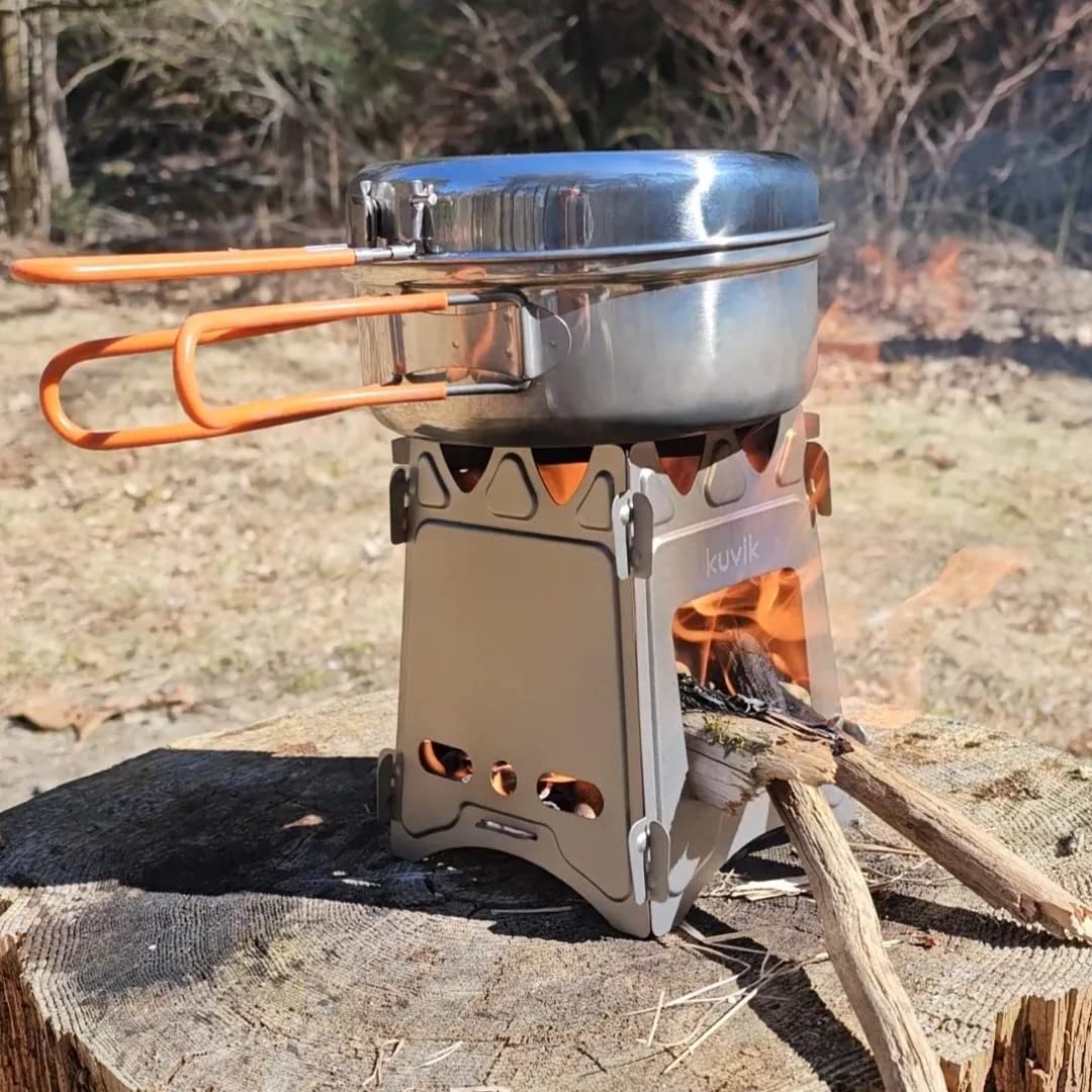 Kuvik Titanium Wood Stove - Ultralight and Compact Stove for Backpacking, Camping, and Survival - Customer Photo 1