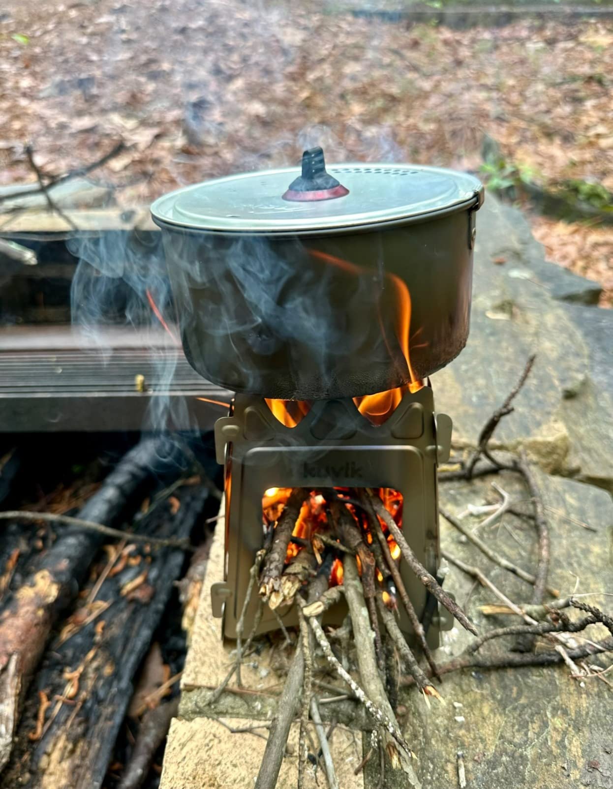 Kuvik Titanium Wood Stove - Ultralight and Compact Stove for Backpacking, Camping, and Survival - Customer Photo 2