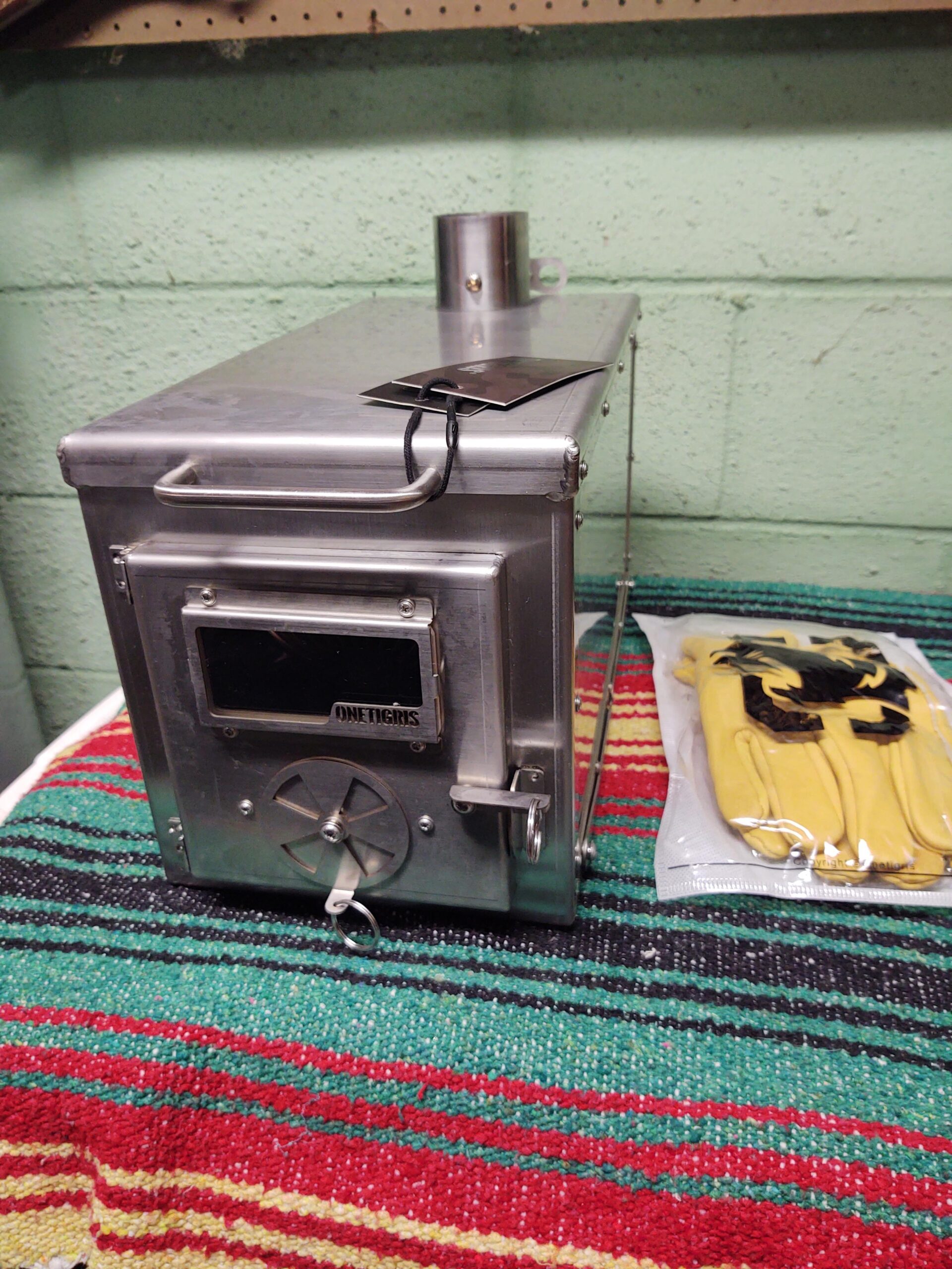 OneTigris Tiger Roar Tent Stove, Portable Wood Burning for Winter Camping Hunting and Outdoor Cooking, Pipes Included - Customer Photo 5