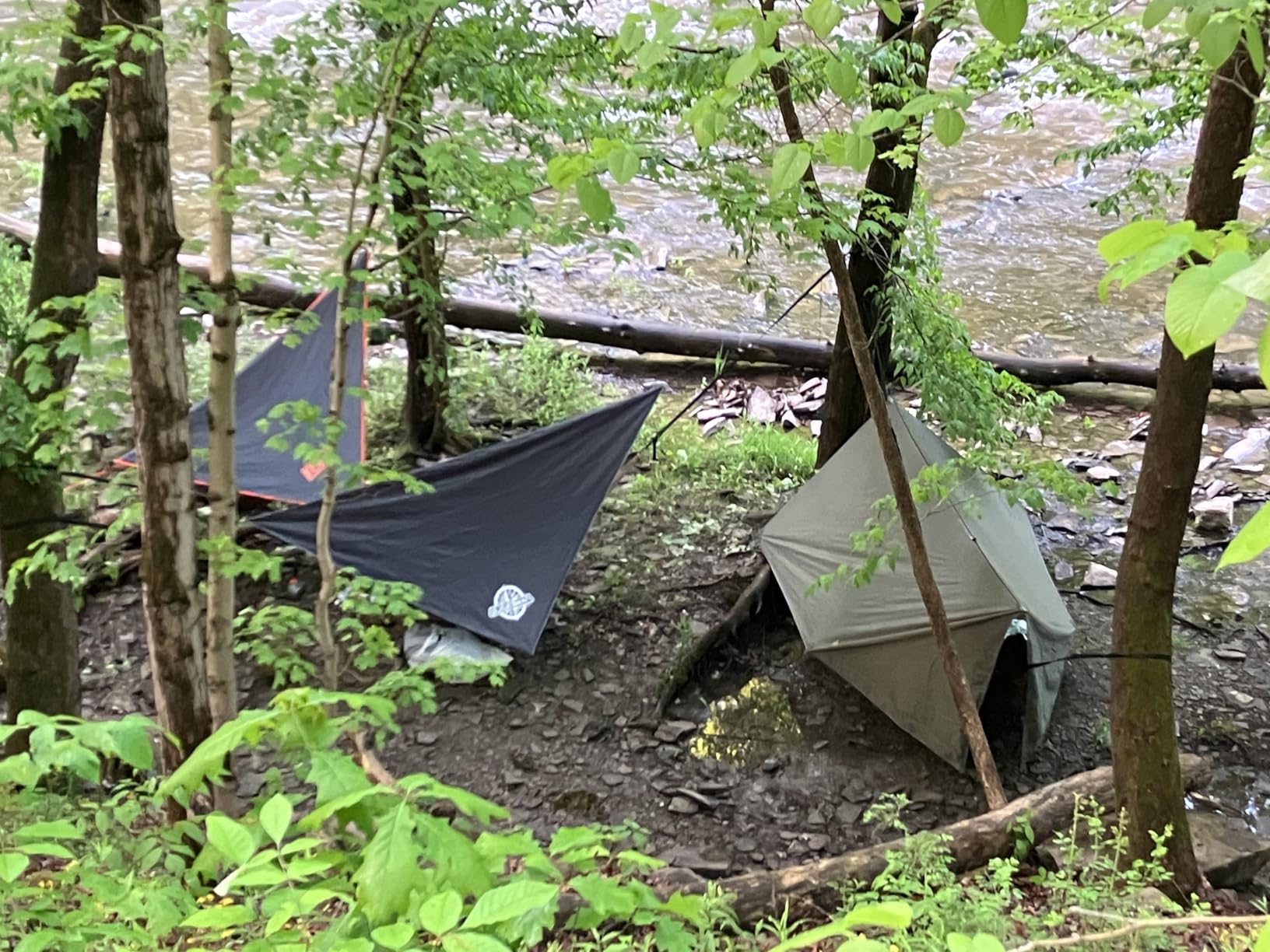 Sunyear Hammock Camping with Rain Fly Tarp and Net, Portable Camping Hammock Double Tree Hammock Outdoor Indoor Backpacking Travel & Survival, 2 Tree Straps,100% Waterproof - Customer Photo 3