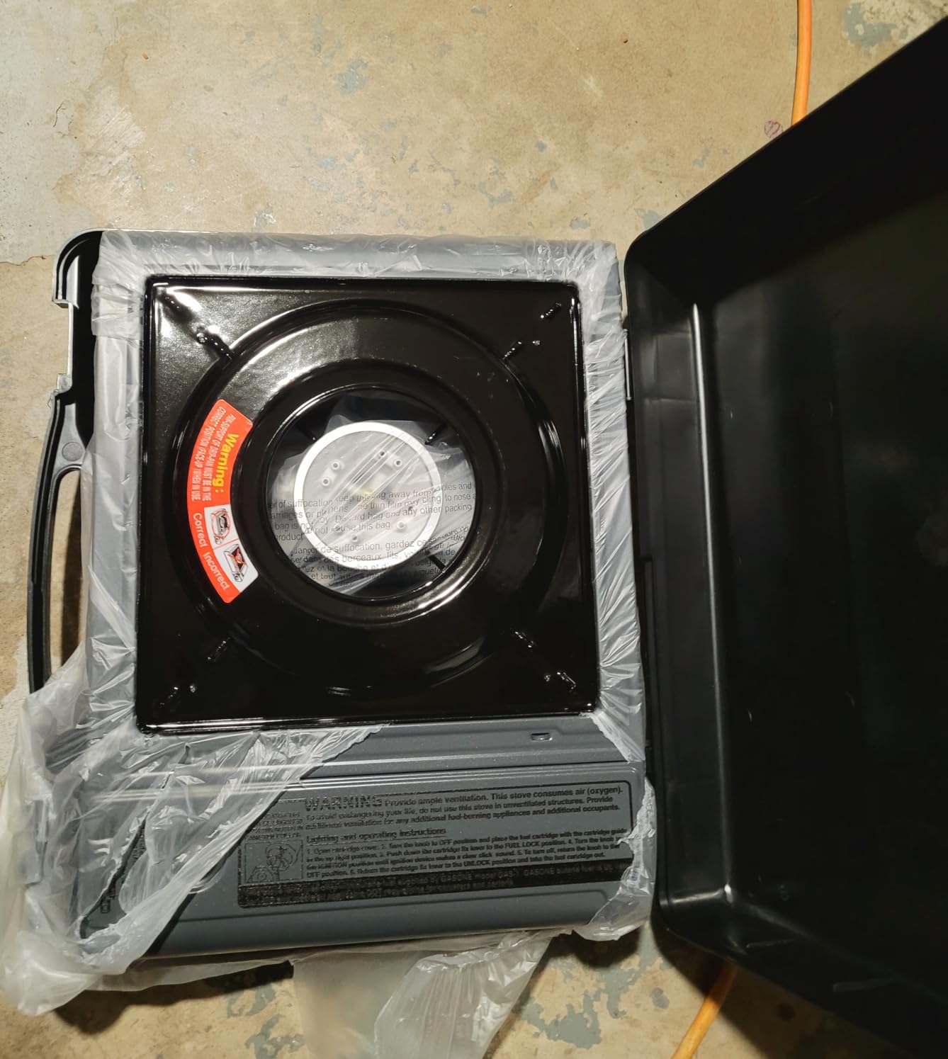Gas One Portable Butane Camping Stove with Case: Automatic Ignition, Precise Heat Control - Camping & Tailgating and Outdoor Cooking - Customer Photo 2