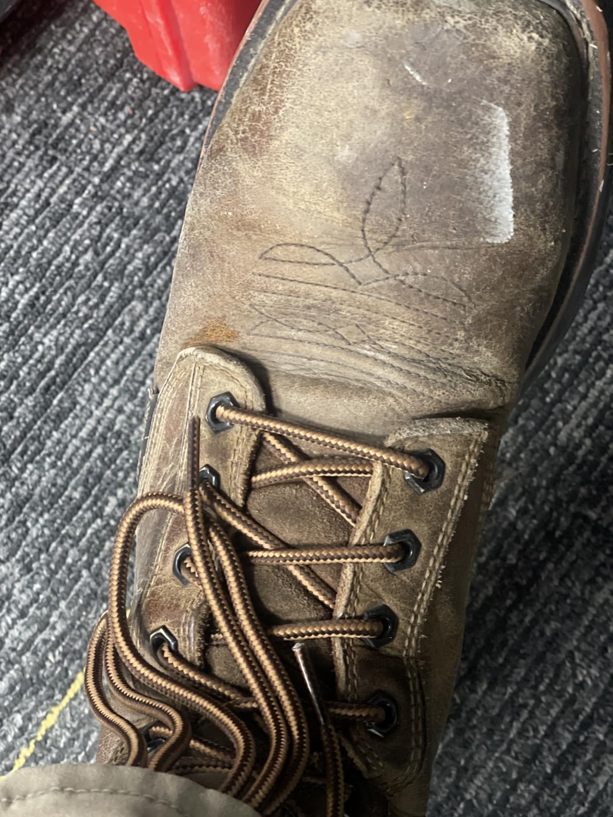 Stepace Round Shoelaces [2 Pairs] Heavy Duty Boot Shoe Laces for Hiking Work Boots - Customer Photo 2