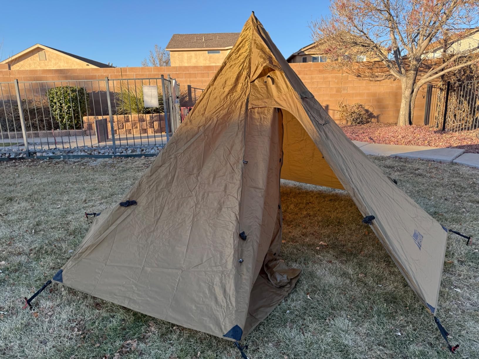 4 Persons 5lb Lightweight Tipi Hot Tents with Stove Jack, 7'3 4 Persons 5lb Lightweight Tipi Hot Tents with Stove Jack, 7'3