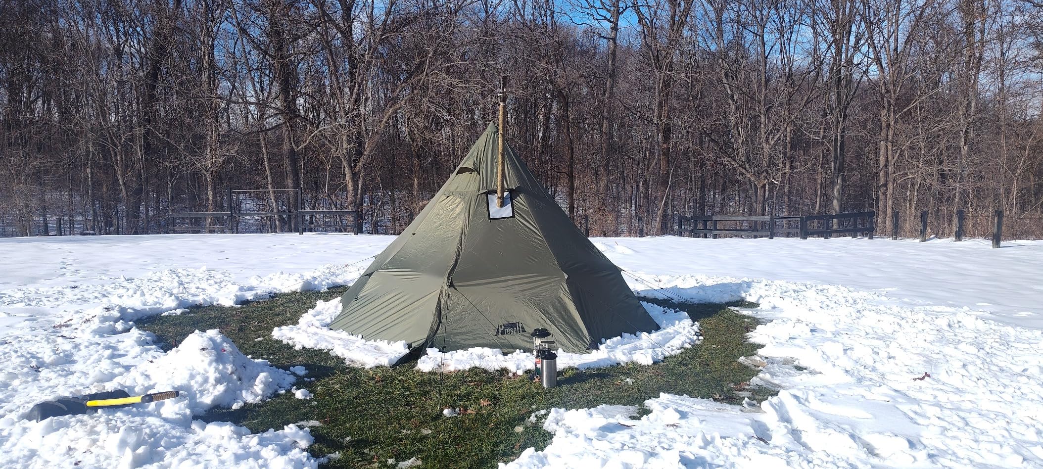 4 Persons 5lb Lightweight Tipi Hot Tents with Stove Jack, 7'3 4 Persons 5lb Lightweight Tipi Hot Tents with Stove Jack, 7'3