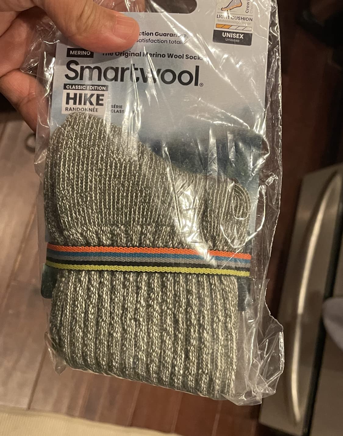 Smartwool Men's Hike Classic Edition Light Cushion Crew Socks Customer Review Smartwool Men's Hike Classic Edition Light Cushion Crew Socks - Customer Photo 1