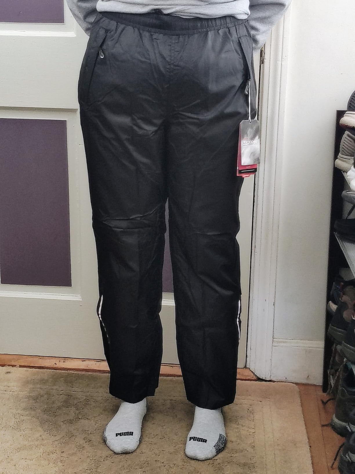 33,000ft Women's Rain Pants, Lightweight Waterproof Rain Over Pants, Windproof Hiking Pants for Outdoor, Fishing, Rainy Day Customer Review 33,000ft Women's Rain Pants, Lightweight Waterproof Rain Over Pants, Windproof Hiking Pants for Outdoor, Fishing, Rainy Day - Customer Photo 1