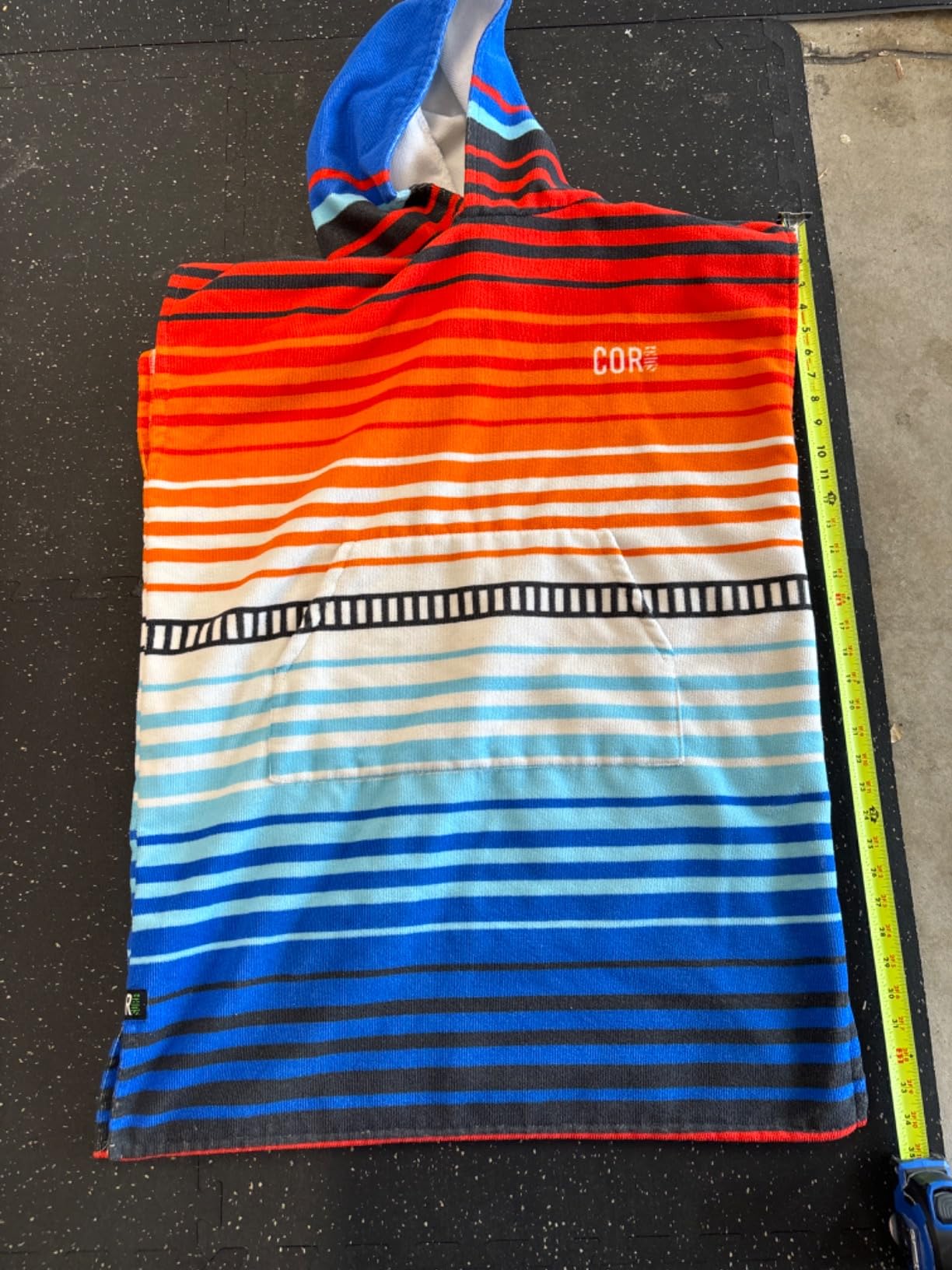 COR Surf Poncho Changing Towel Robe with Hood and Front Pocket | Thick Quick Dry Microfiber Towel - Customer Photo 1